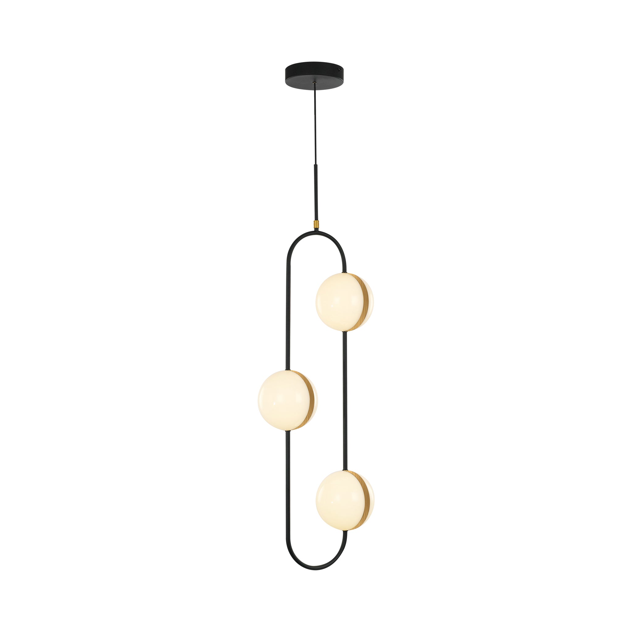 Metalaga Vertical Globe Pendant - Wisteria