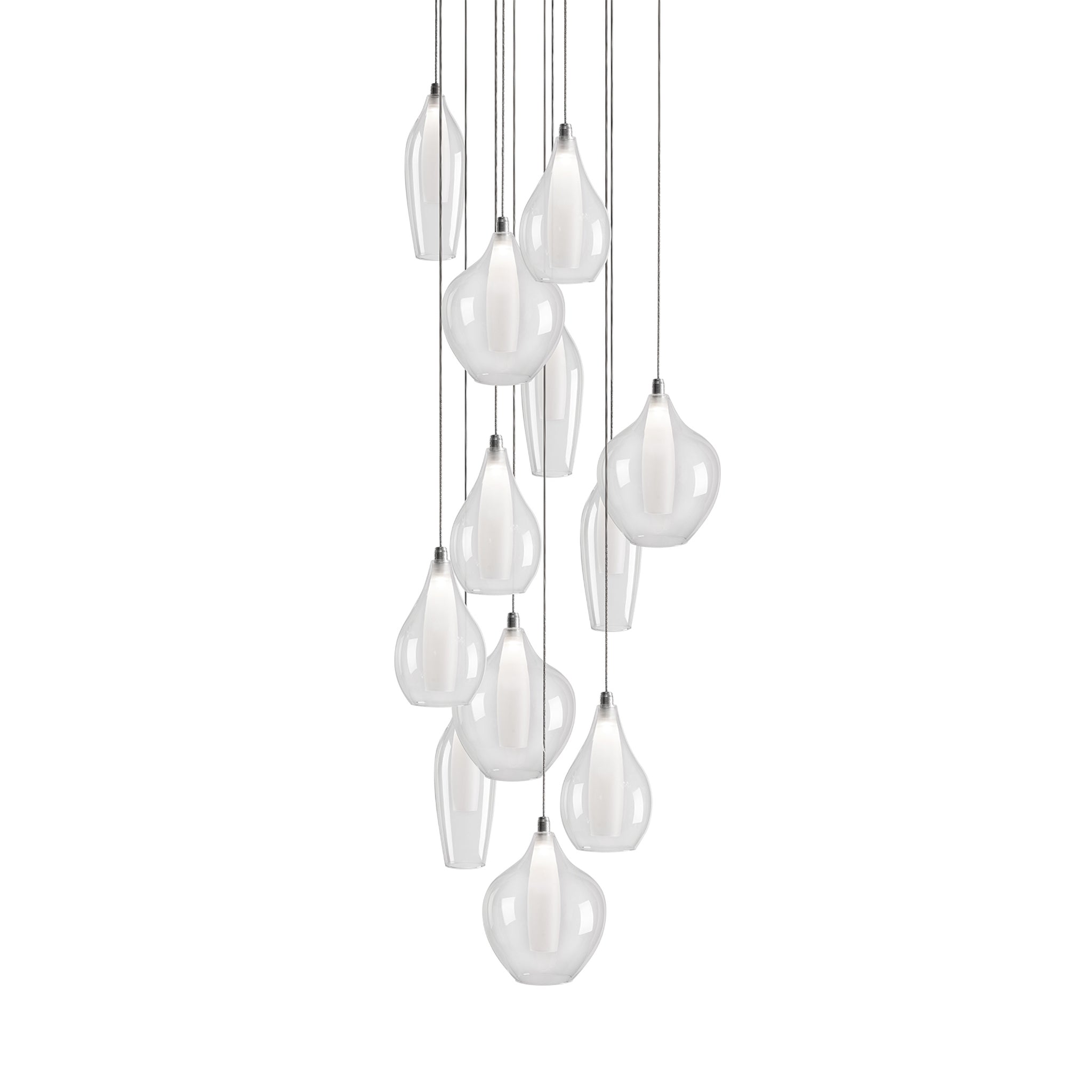 Aramore Chrome Cascade Pendant - Wisteria