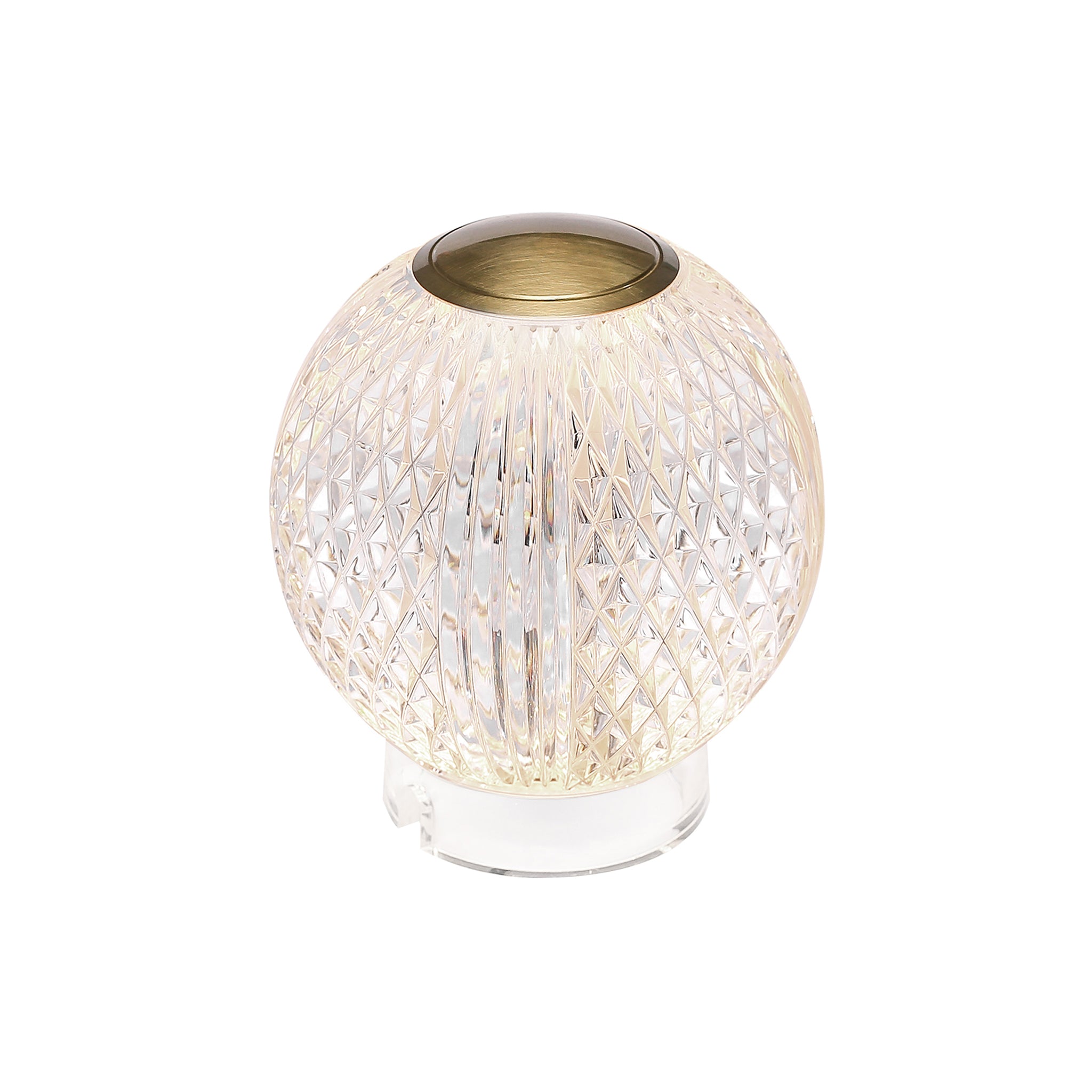 Ardenne Faceted Crystal Lamp - Wisteria