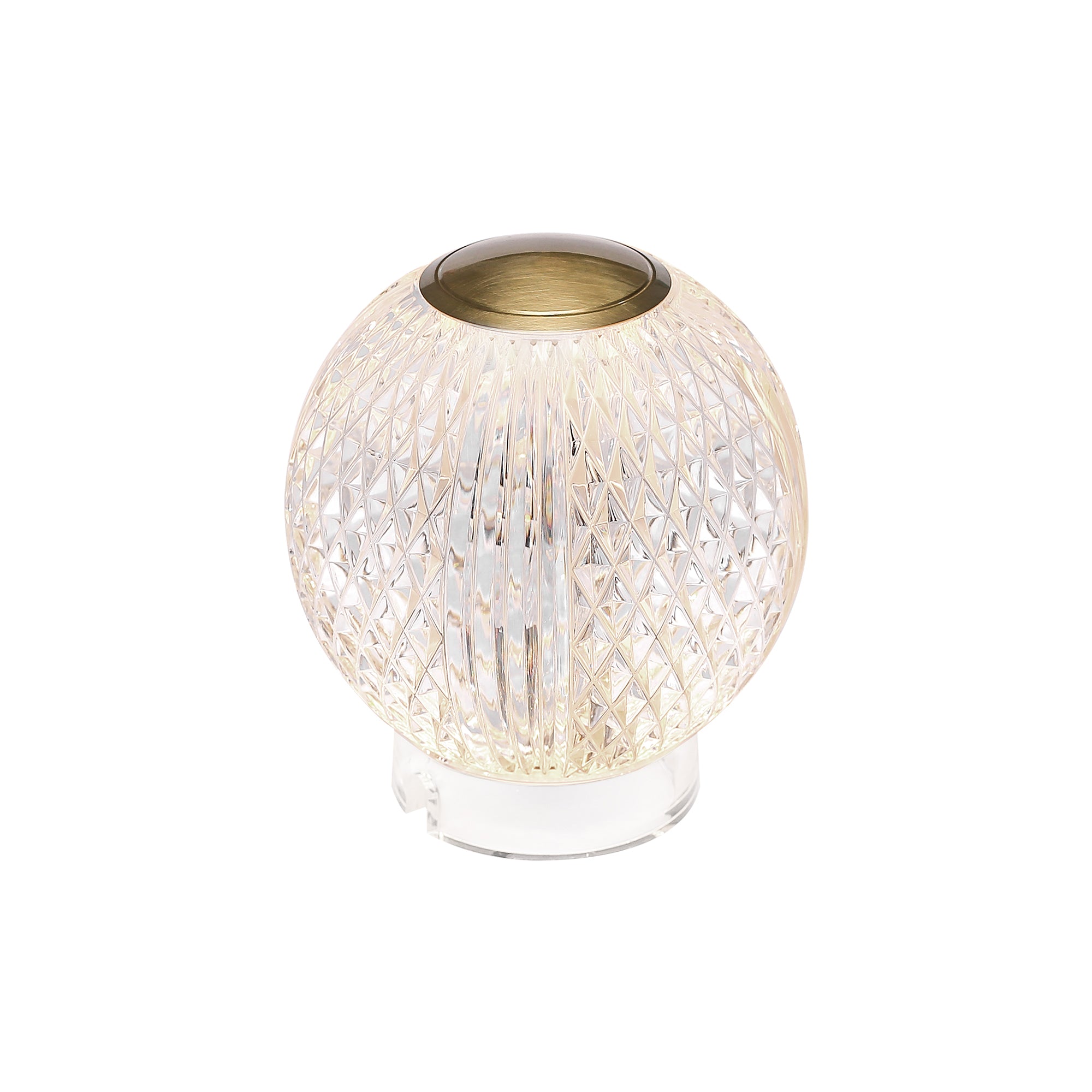 Ardenne Faceted Crystal Lamp - Wisteria
