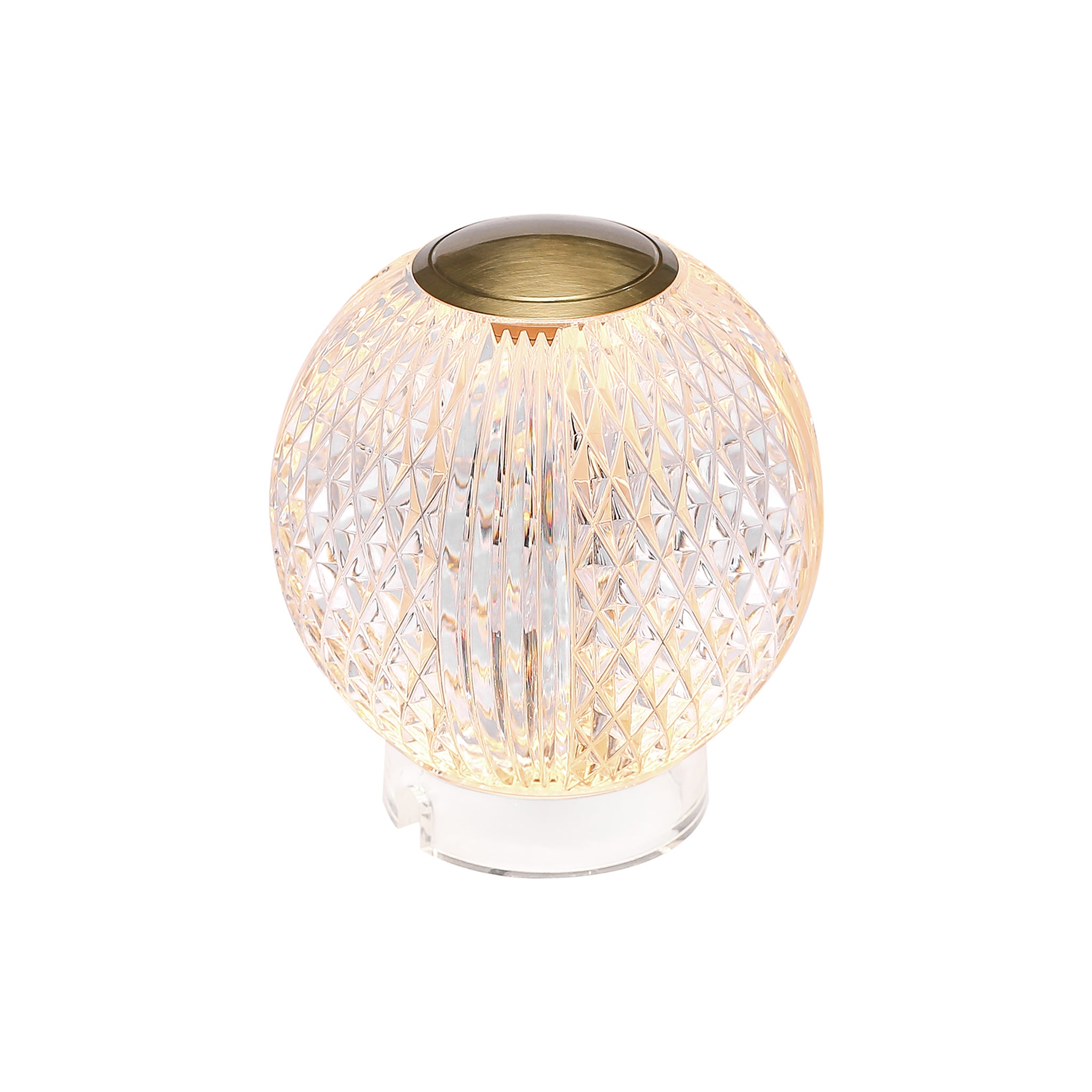Ardenne Faceted Crystal Lamp - Wisteria