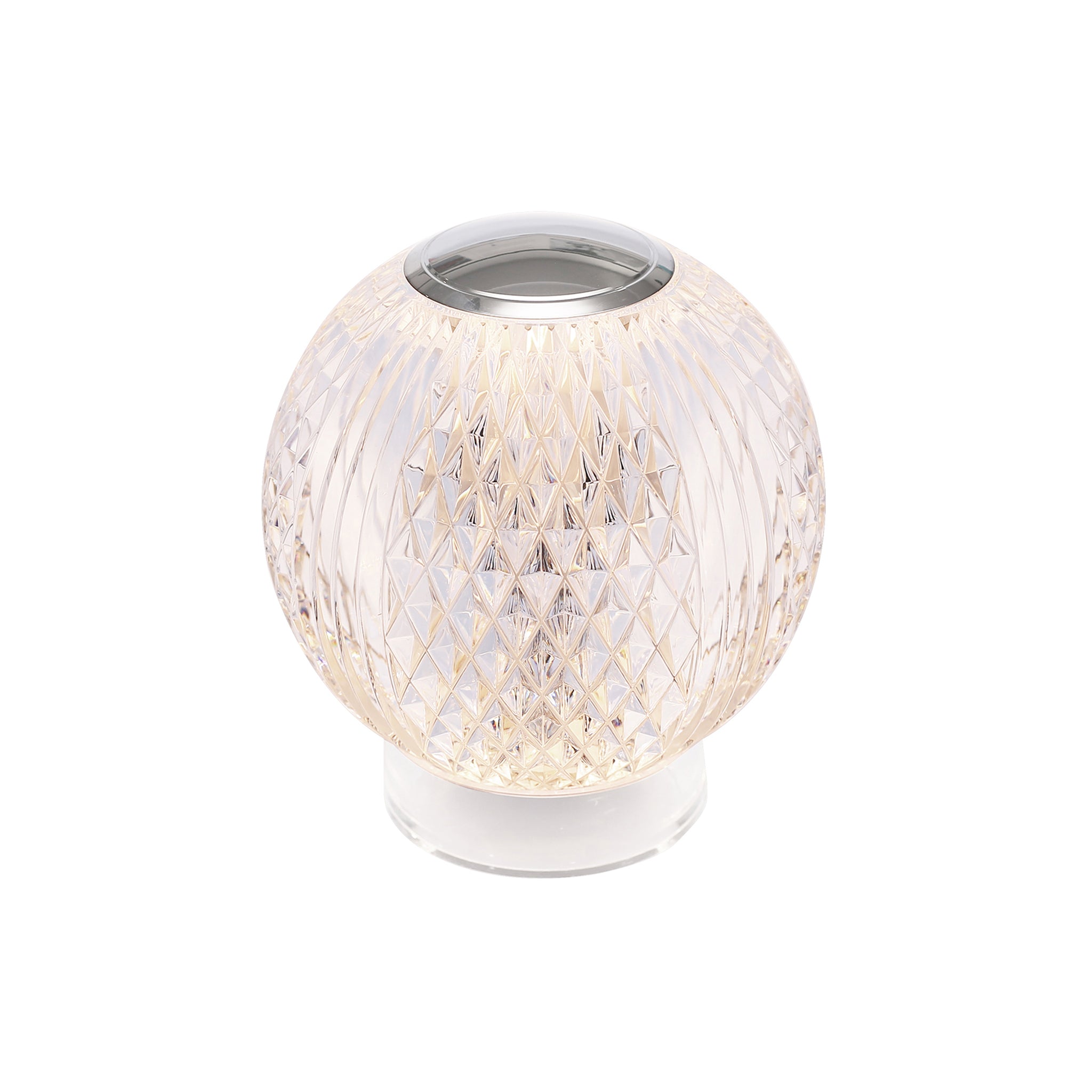 Ardenne Faceted Crystal Lamp - Wisteria