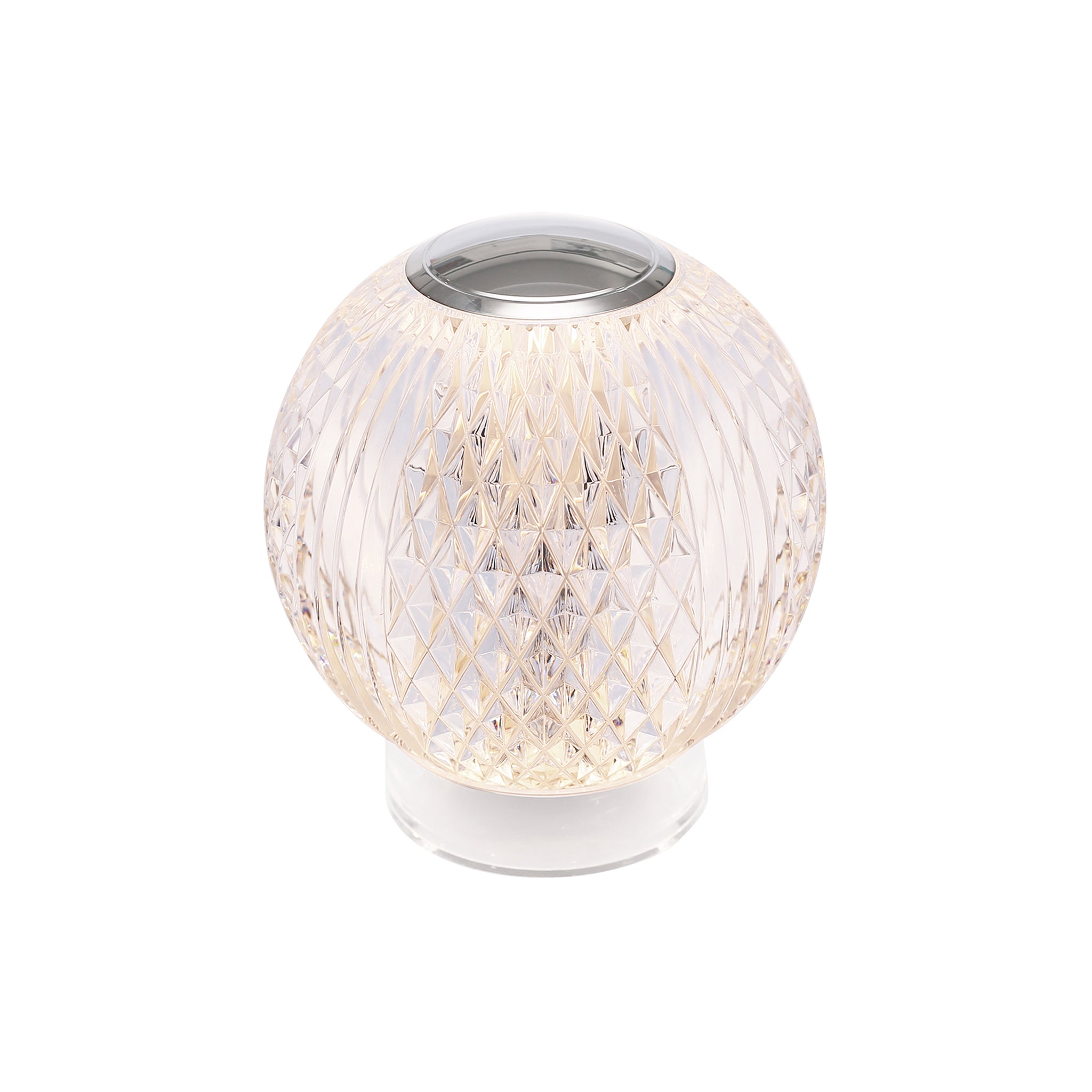 Ardenne Faceted Crystal Lamp - Wisteria