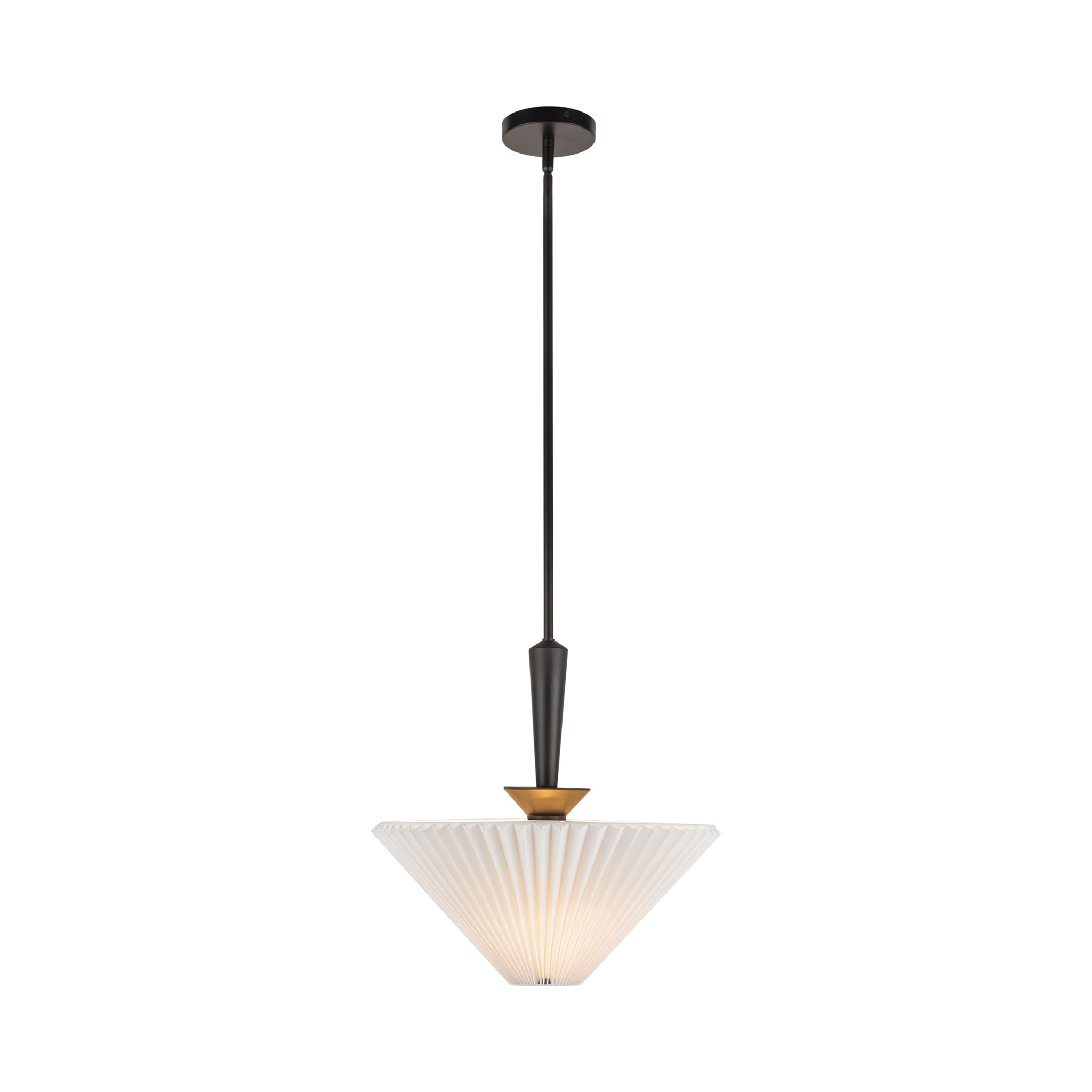 Orvella Linen Pleated Pendant - Wisteria