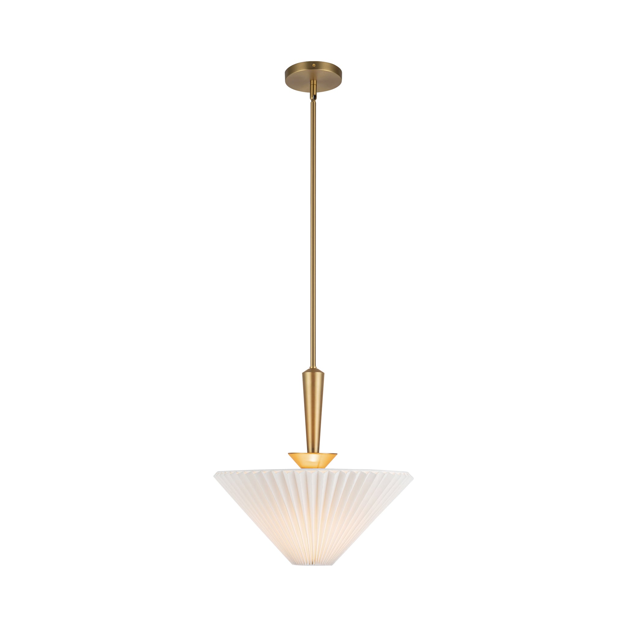 Orvella Linen Pleated Pendant - Wisteria