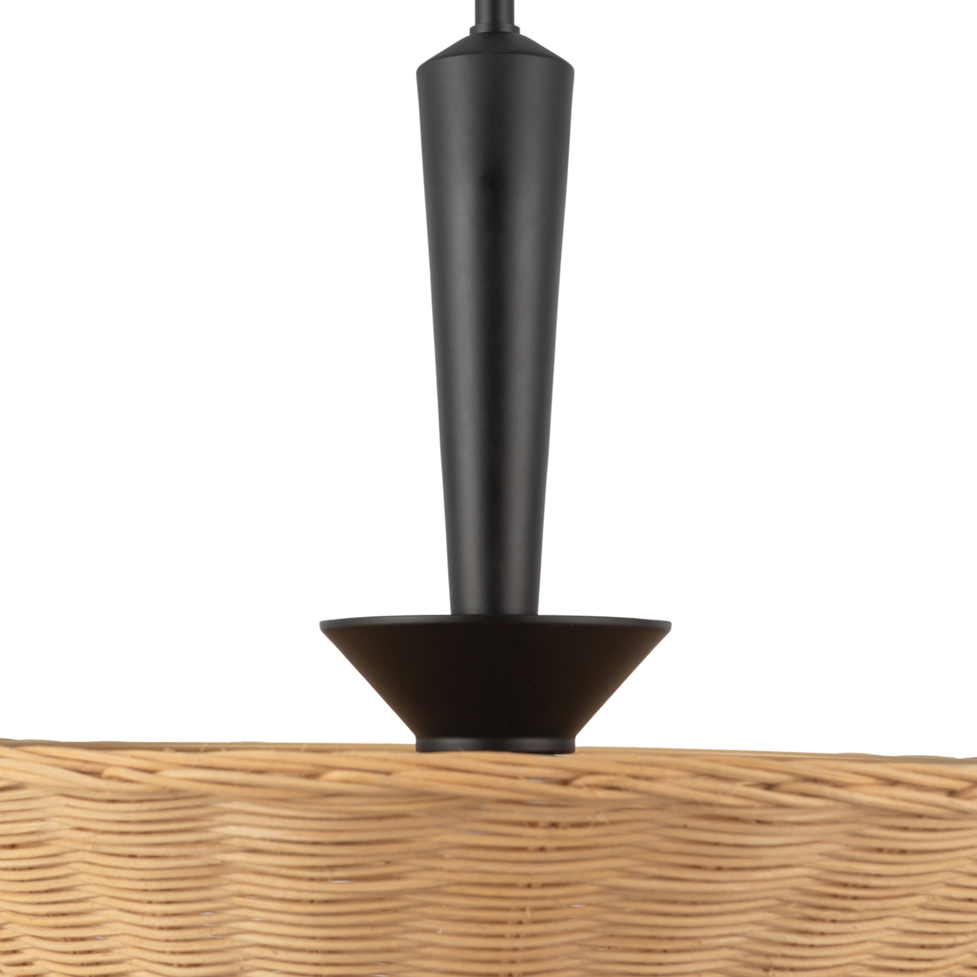 Orvella Rattan Cone Pendant - Wisteria
