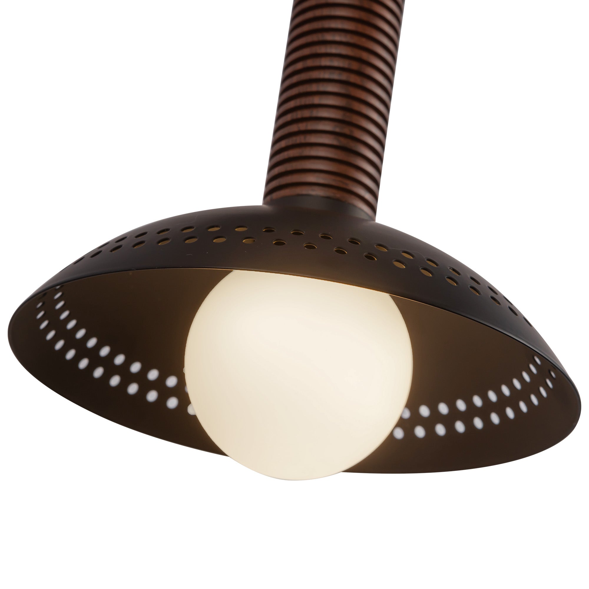 Liorra Natural Brass Column Sconce - Wisteria