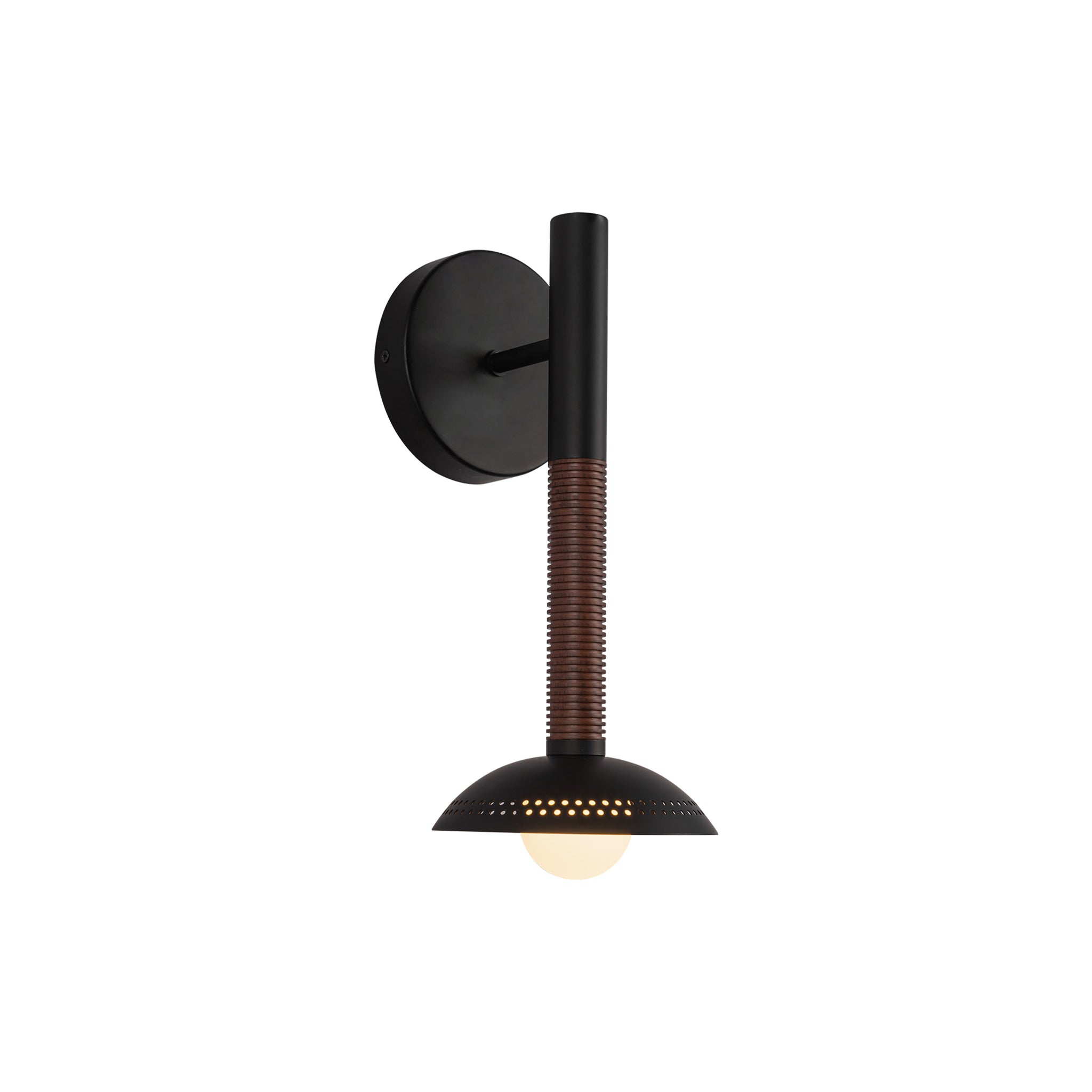 Liorra Natural Brass Column Sconce - Wisteria