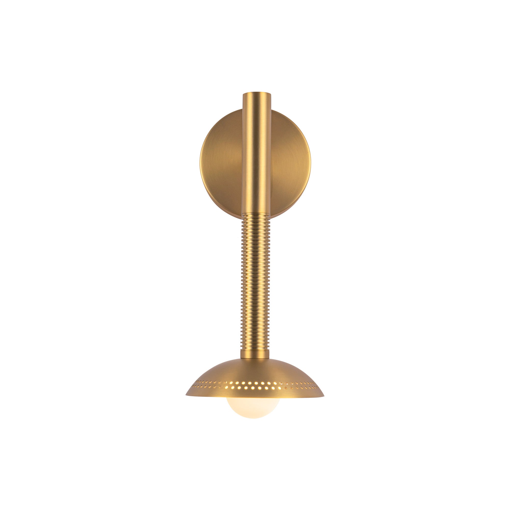 Liorra Natural Brass Column Sconce - Wisteria