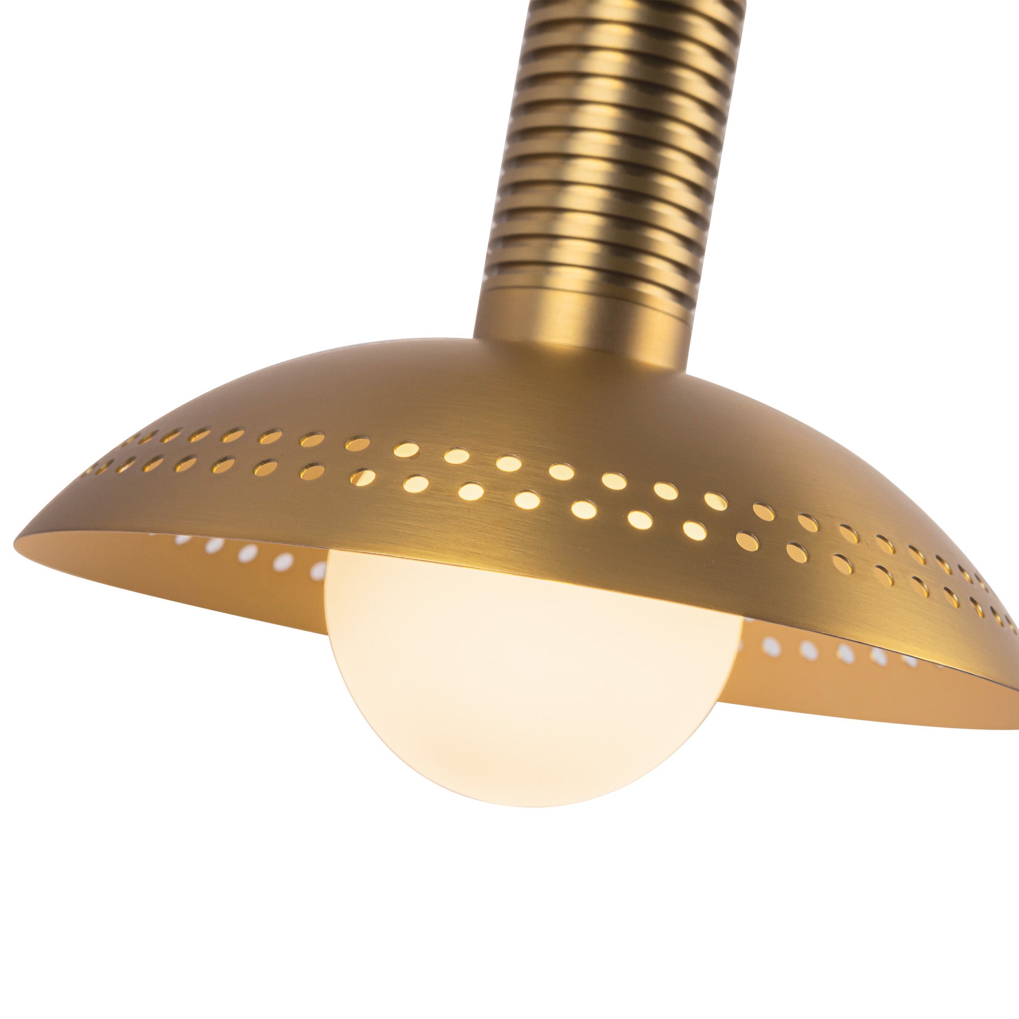Liorra Natural Brass Column Sconce - Wisteria