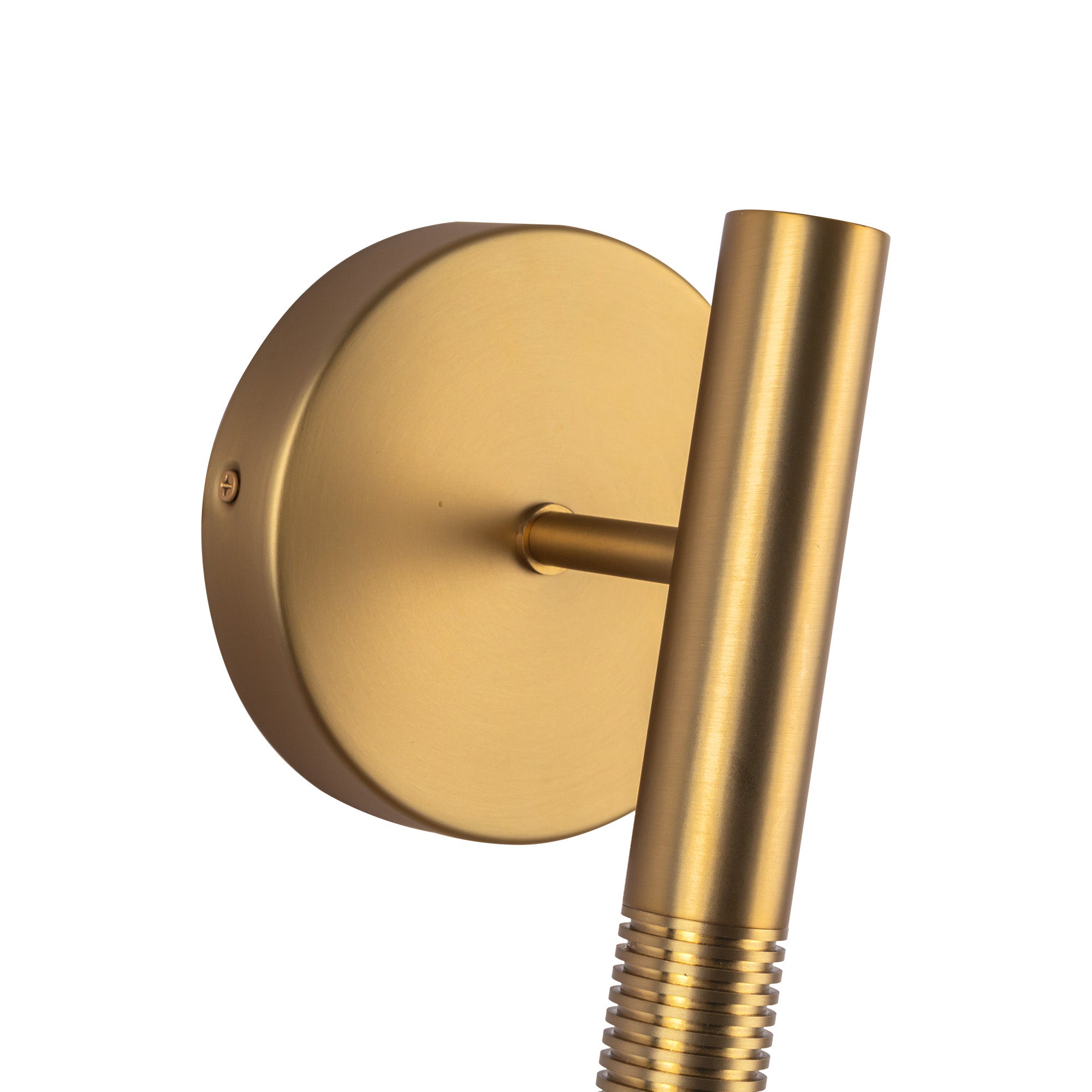 Liorra Natural Brass Column Sconce - Wisteria