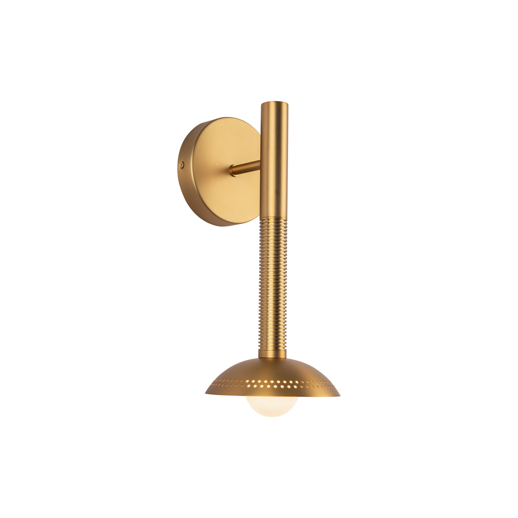 Liorra Natural Brass Column Sconce - Wisteria