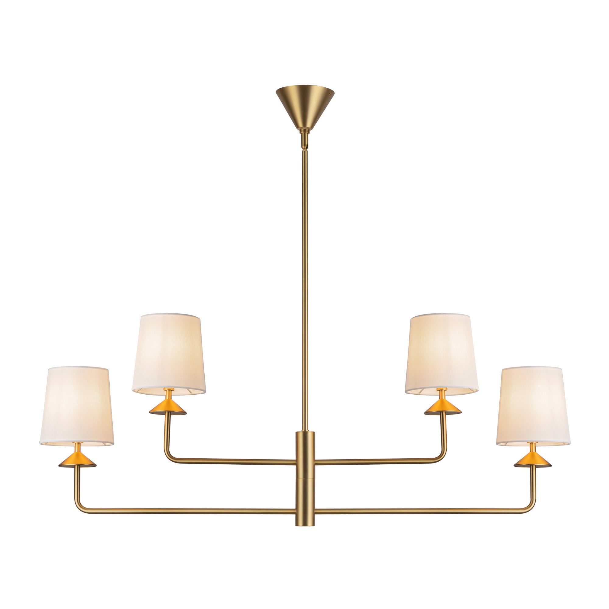 Orvella Linen Arm Chandelier - Wisteria