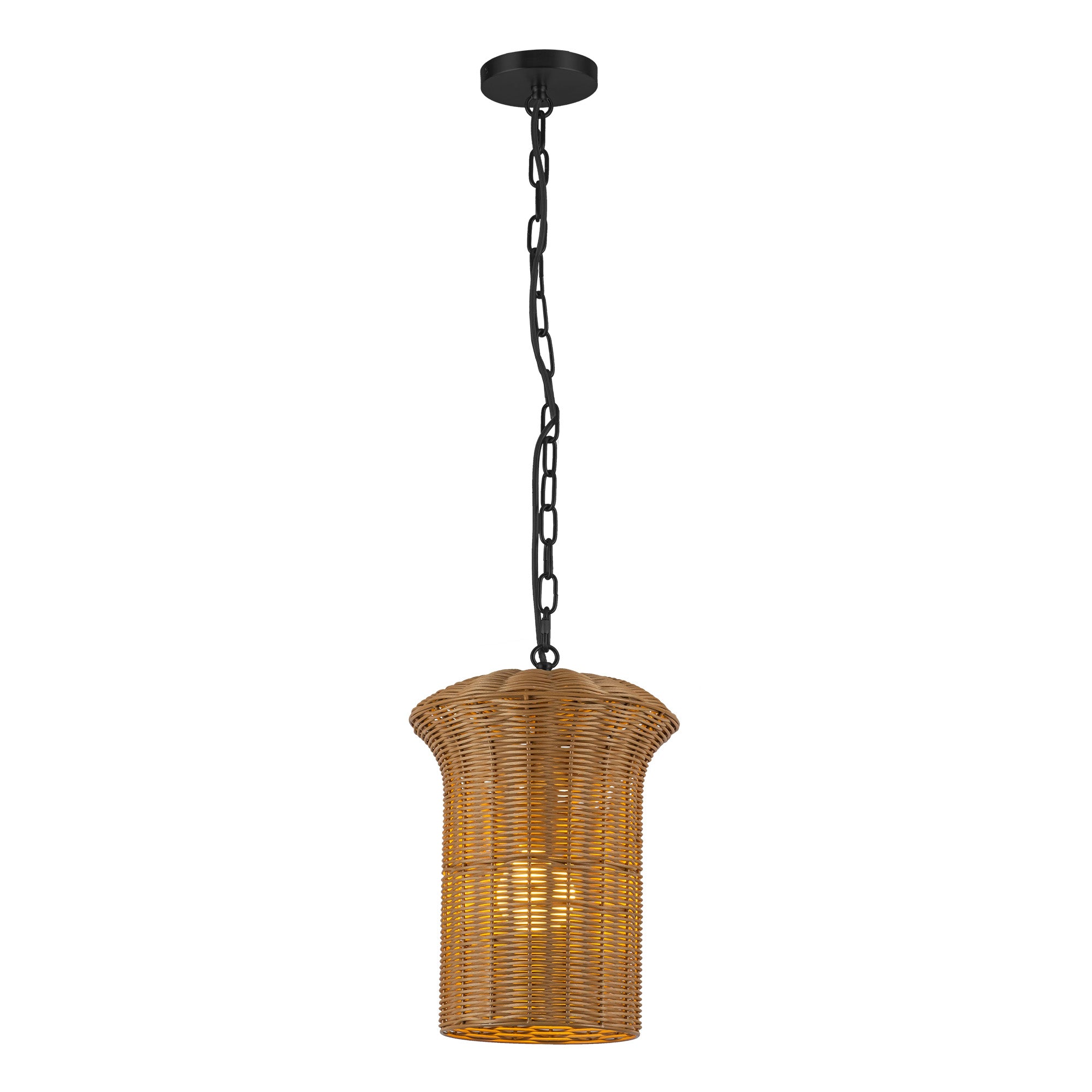 Almera Rattan Lantern Pendant - Wisteria