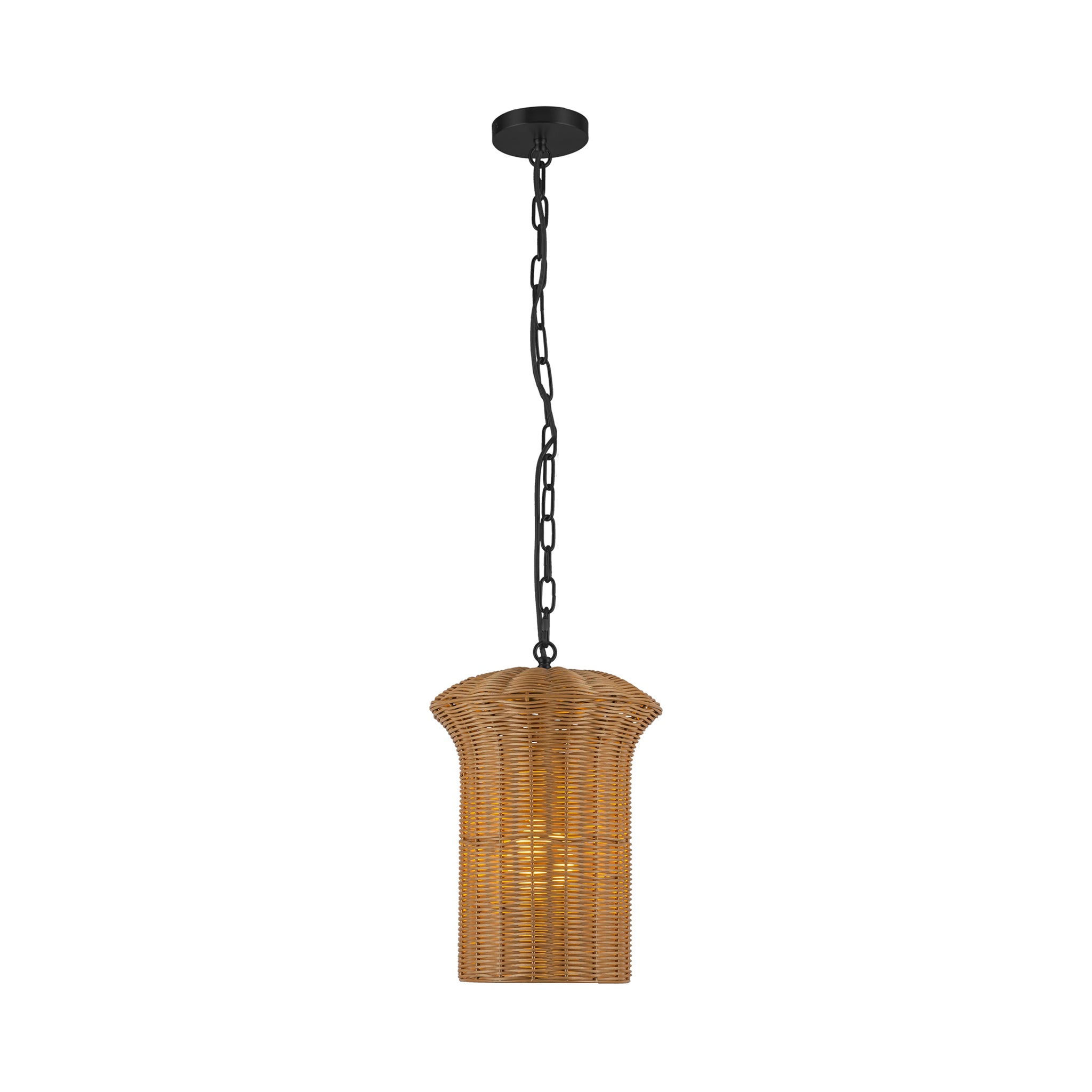 Almera Rattan Lantern Pendant - Wisteria