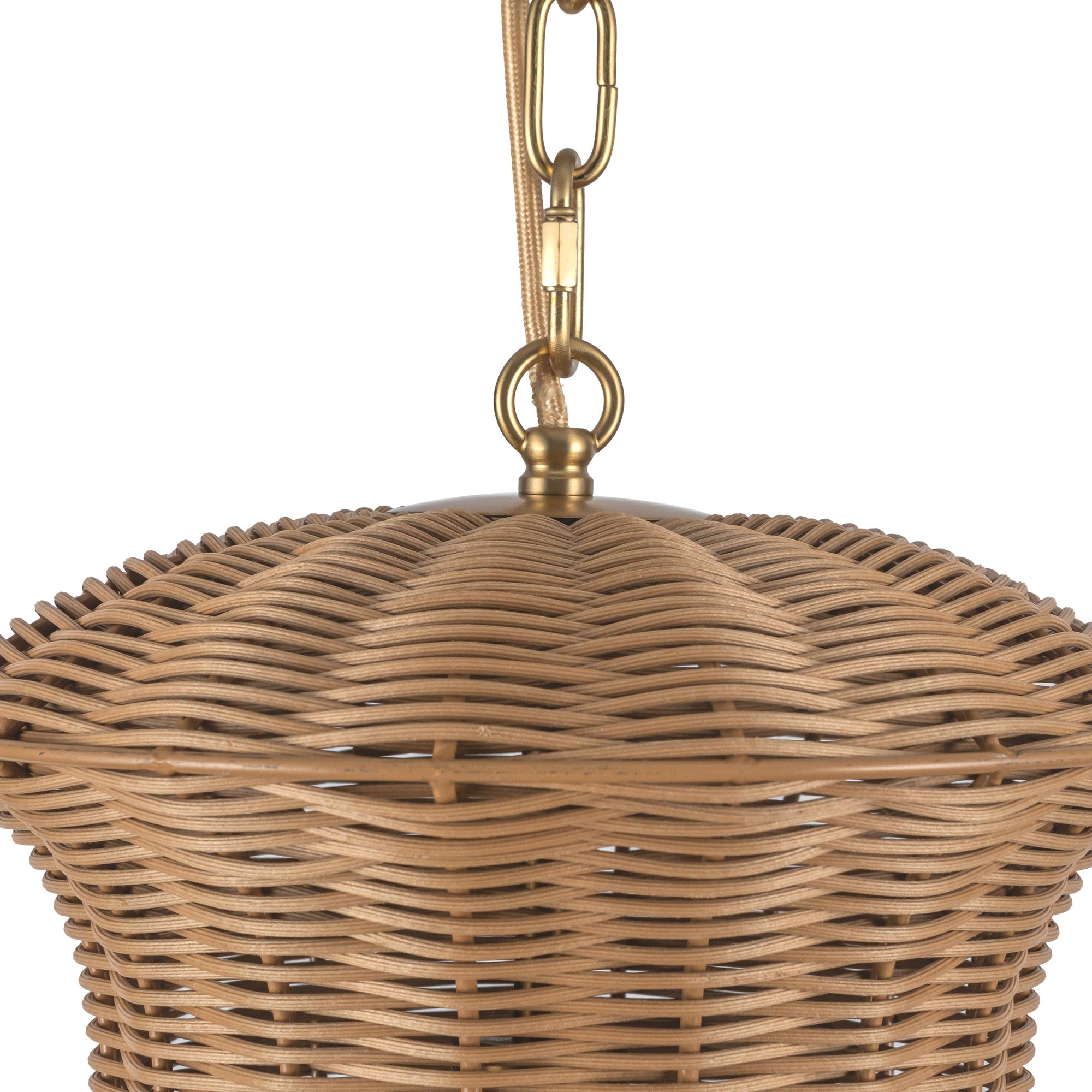 Almera Rattan Lantern Pendant - Wisteria