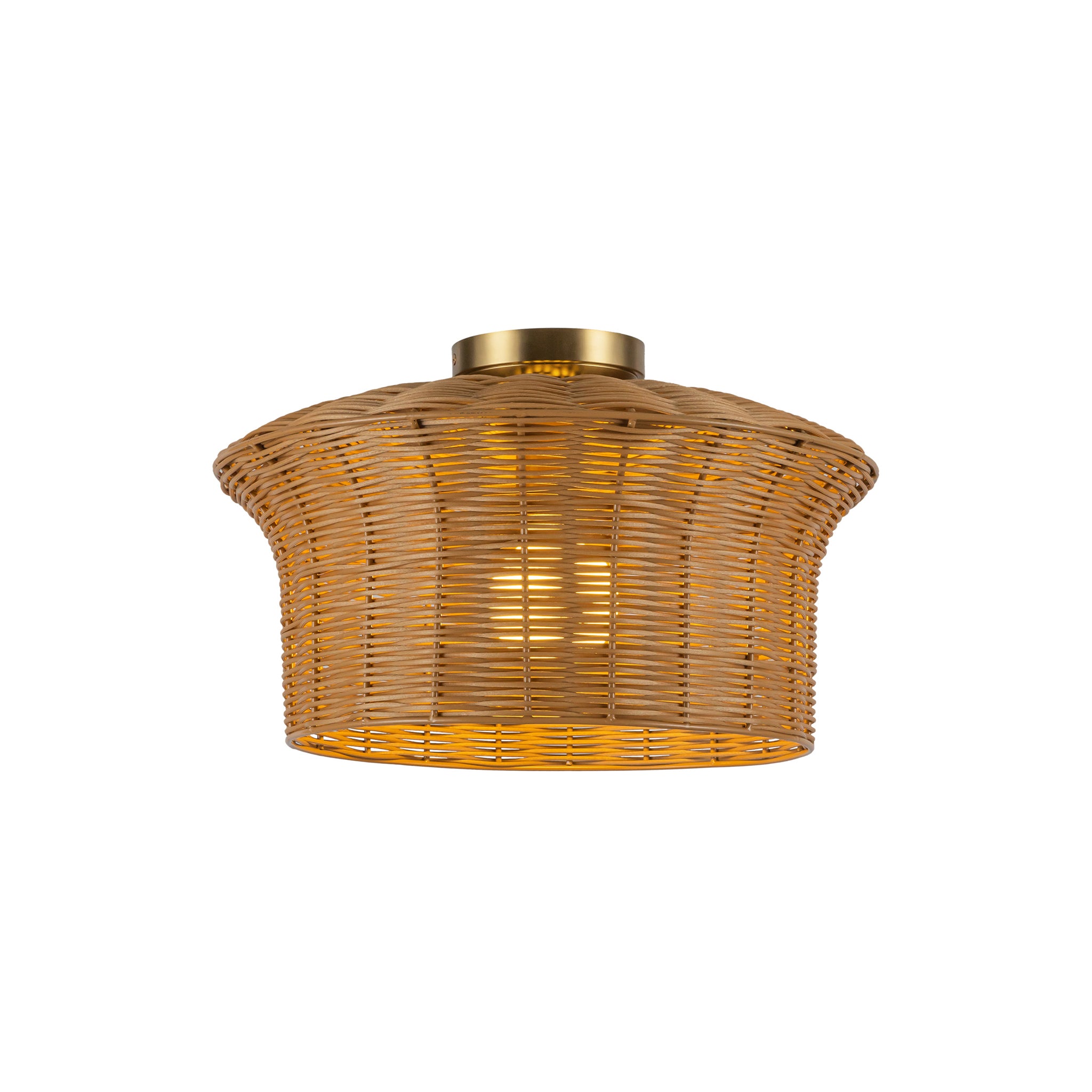 Almera Rattan Weave Ceiling Light - Wisteria