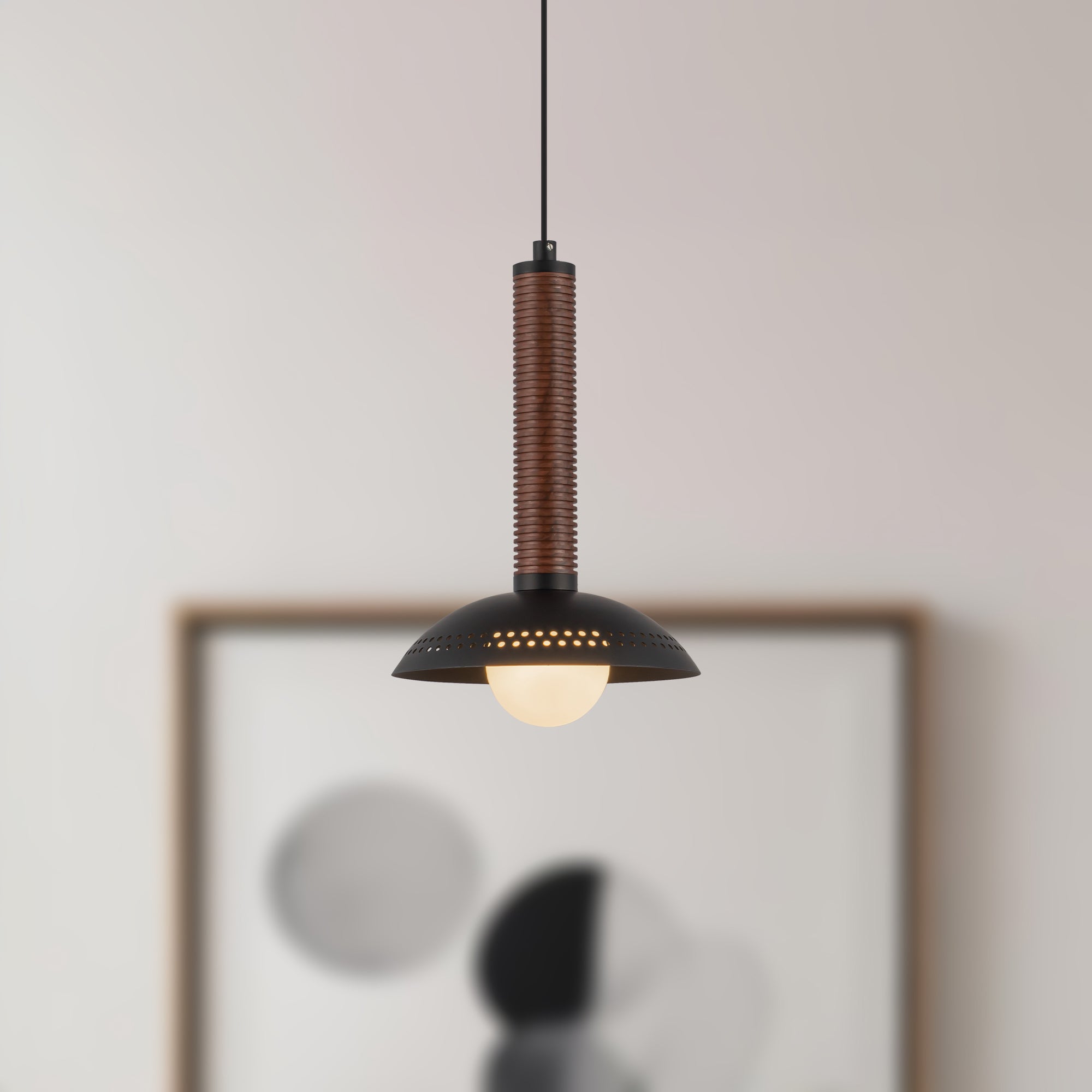 Liorra Metal Column Pendant - Wisteria