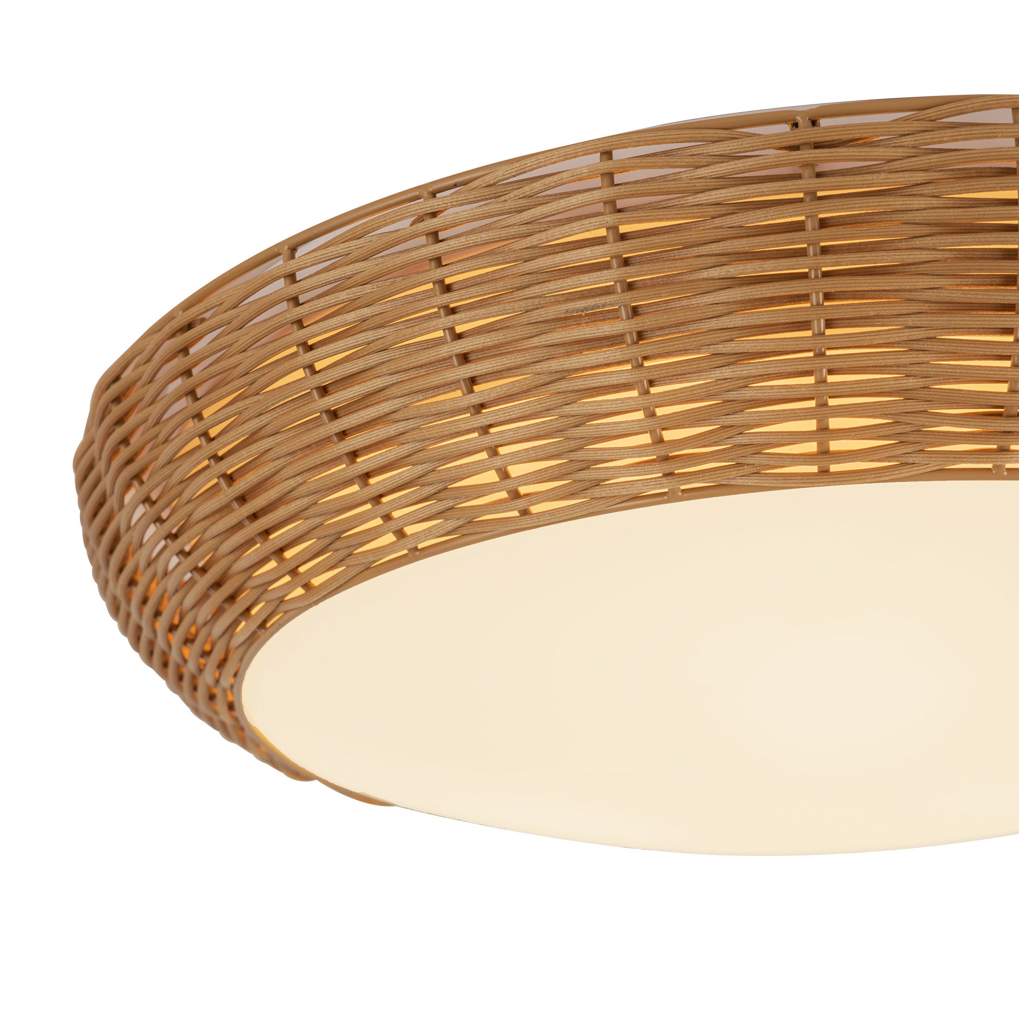Avenca Rattan Flush Ceiling - Wisteria