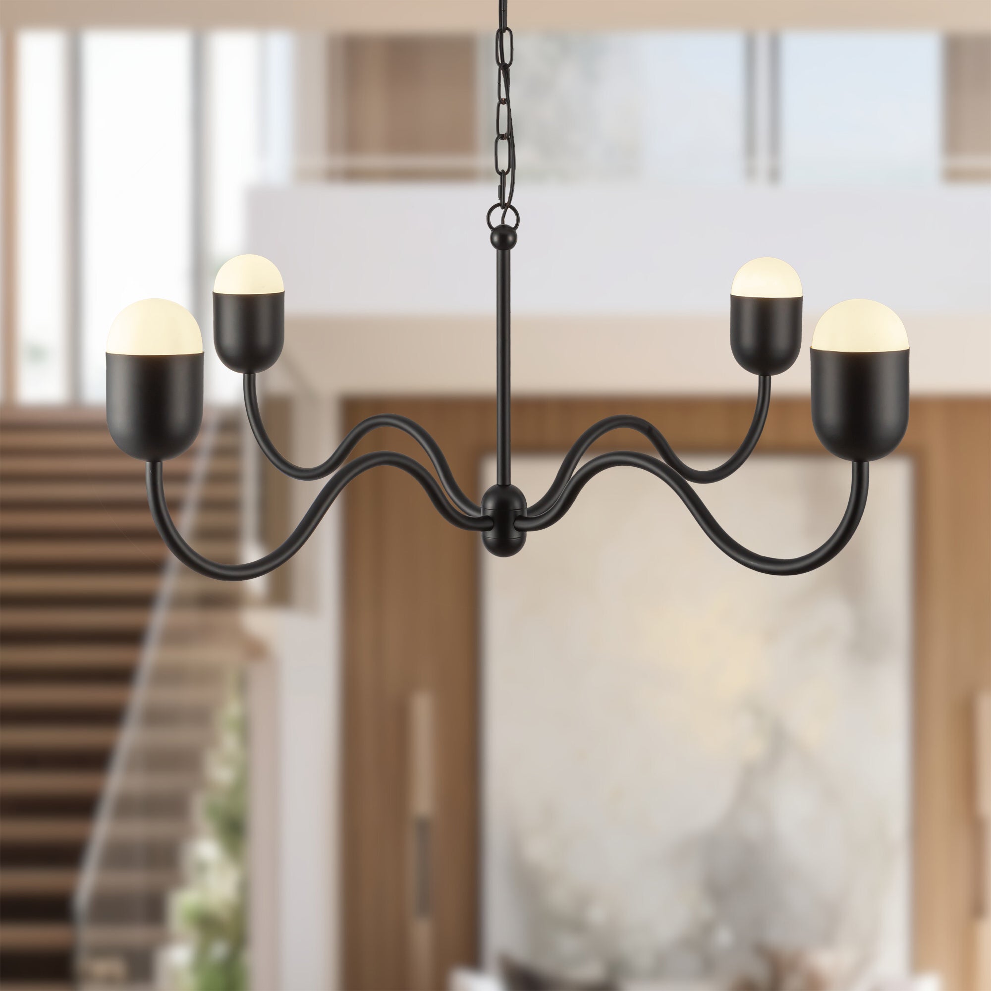 Verado Opal Glass Chandelier - Wisteria