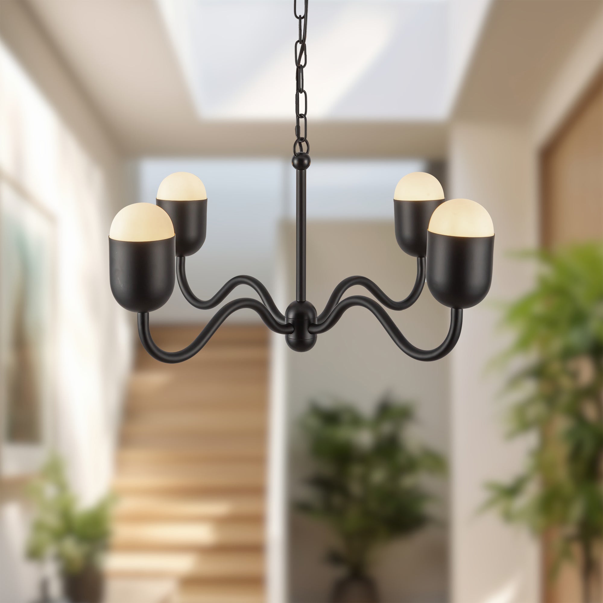 Verado Opal Glass Chandelier - Wisteria