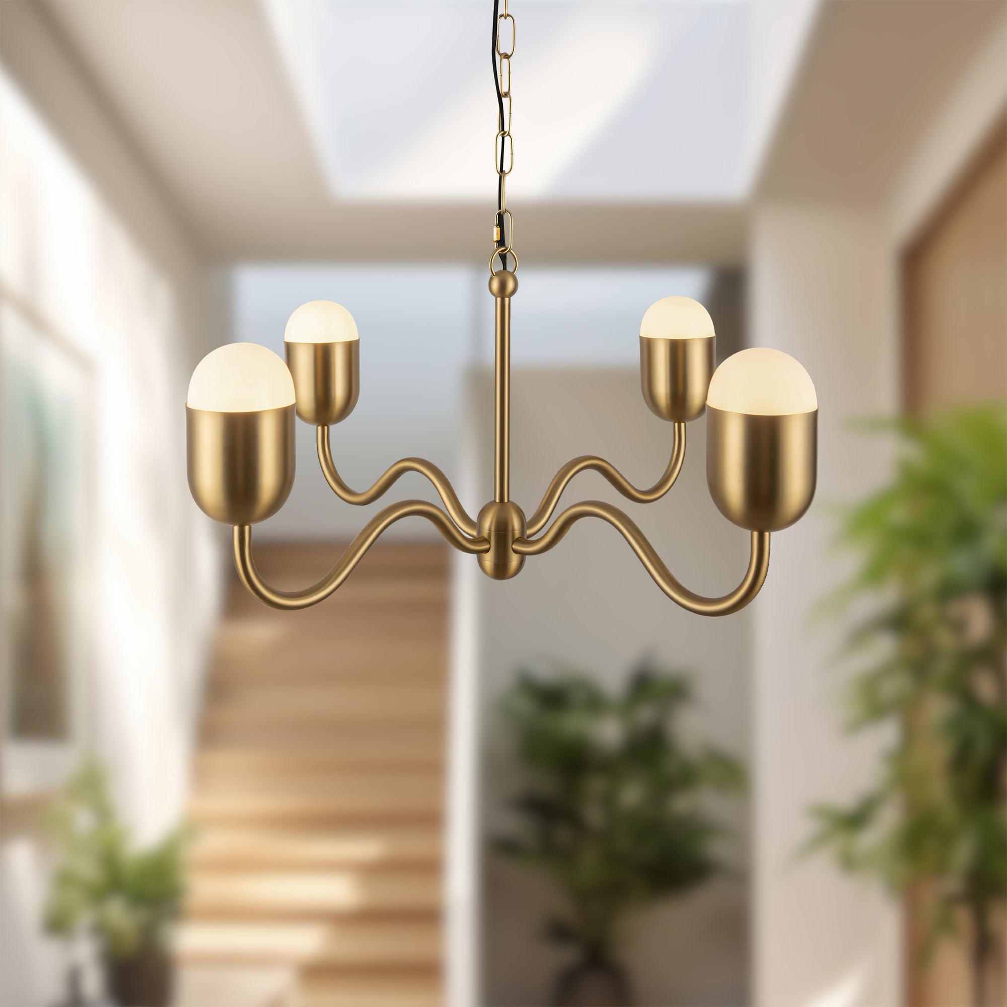 Verado Opal Glass Chandelier - Wisteria
