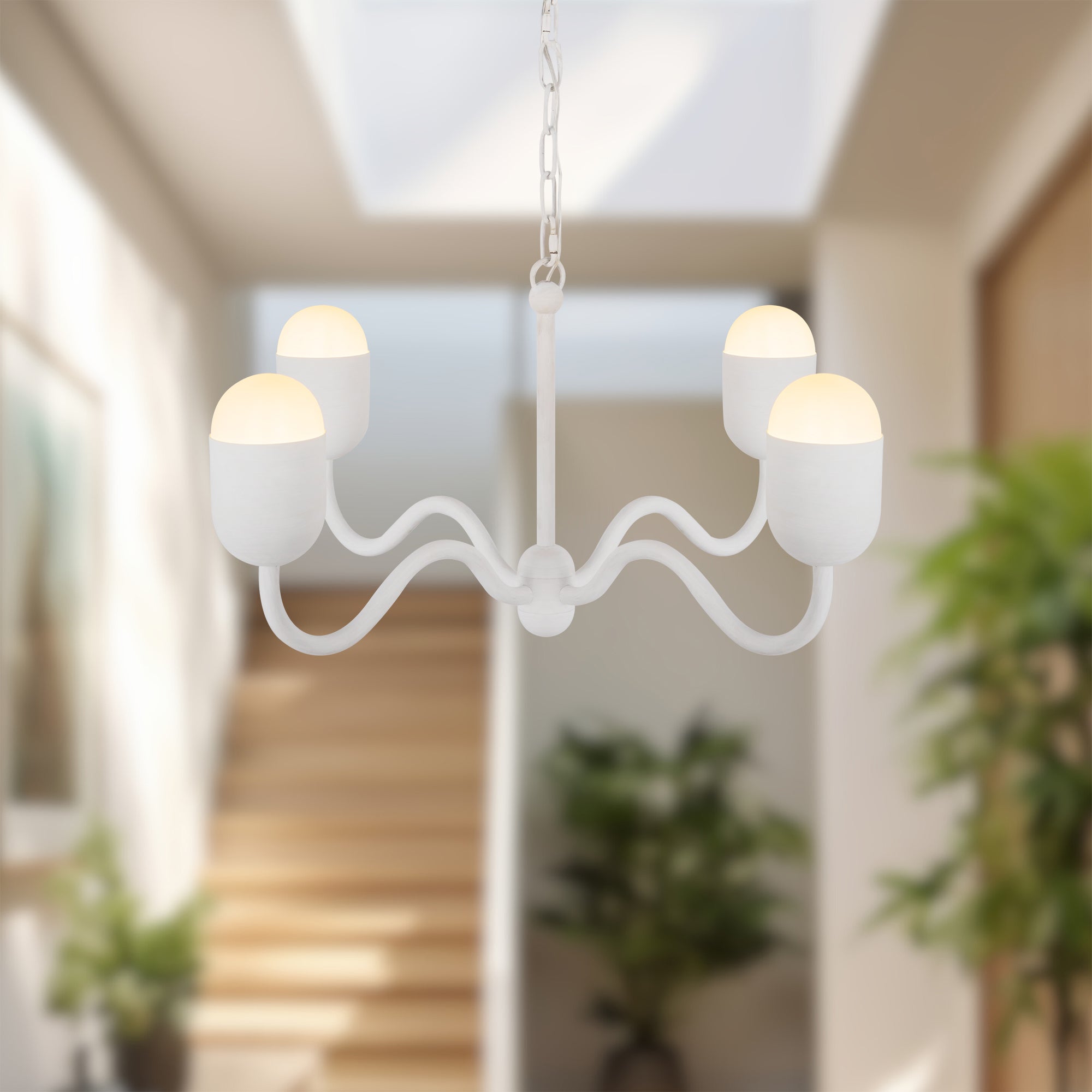 Verado Opal Glass Chandelier - Wisteria