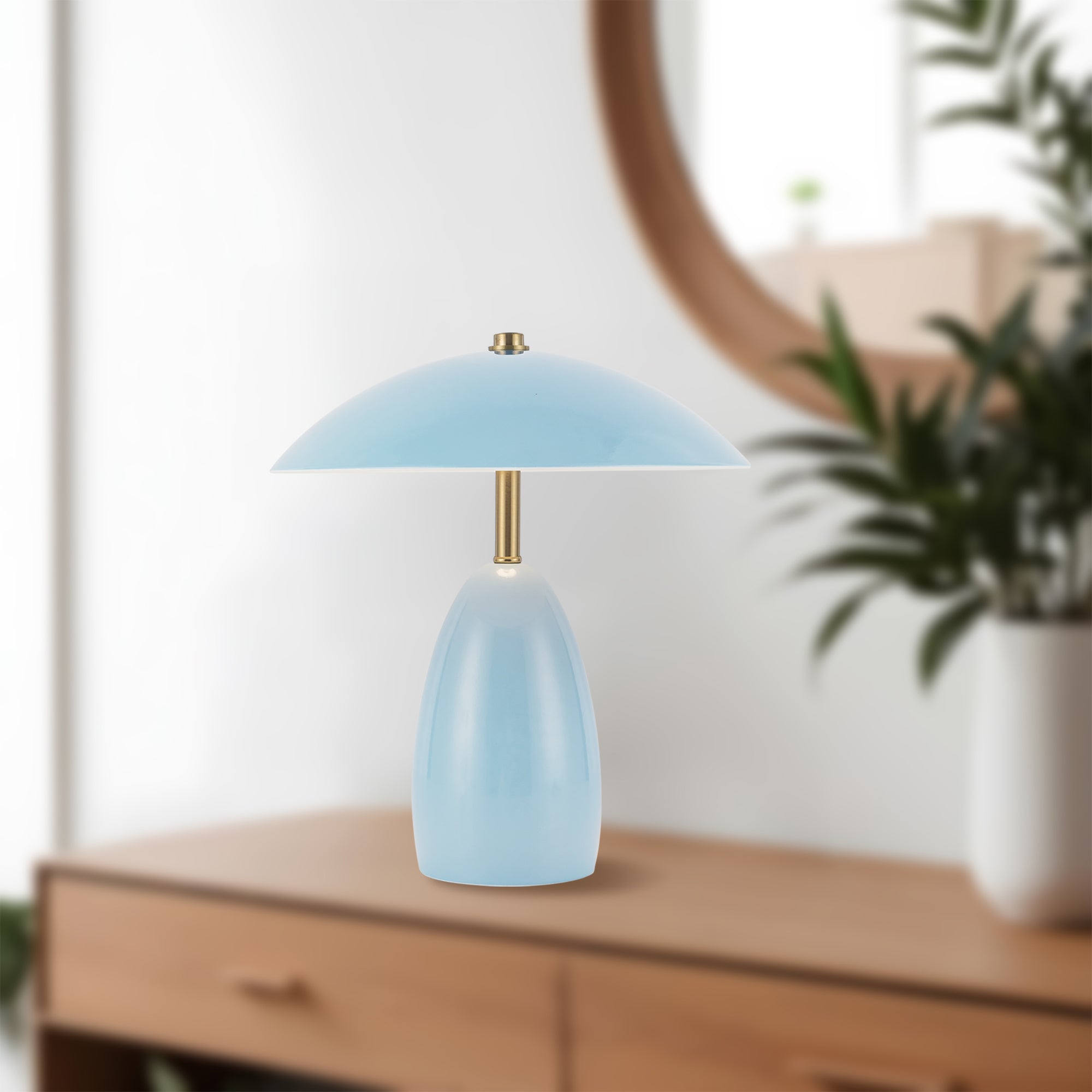 Cavira Metal Dome Tablelamp - Wisteria