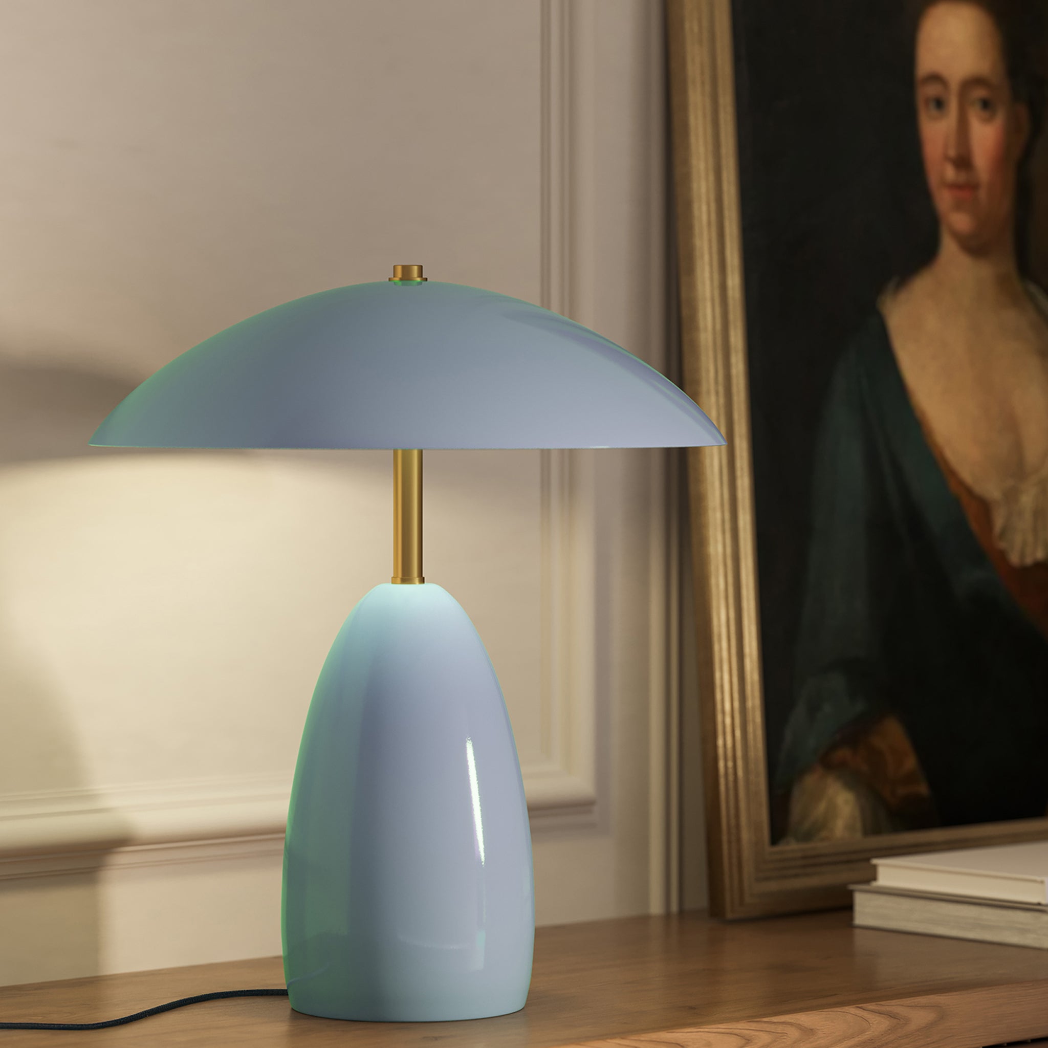 Cavira Metal Dome Tablelamp - Wisteria