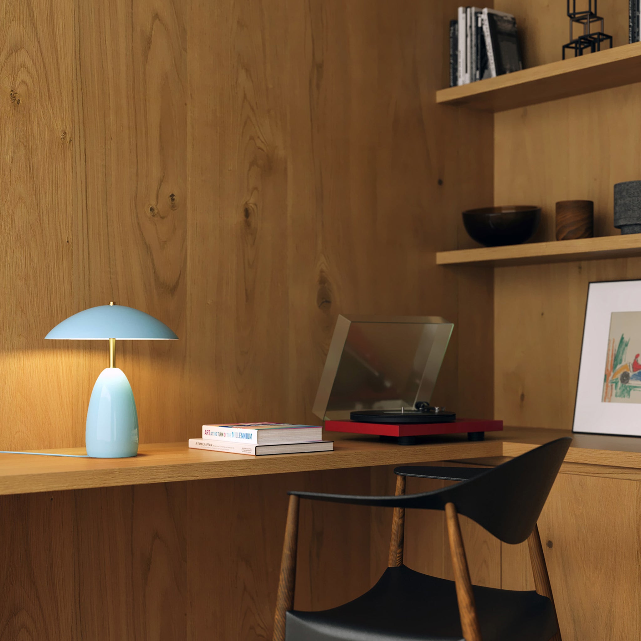 Cavira Metal Dome Tablelamp - Wisteria