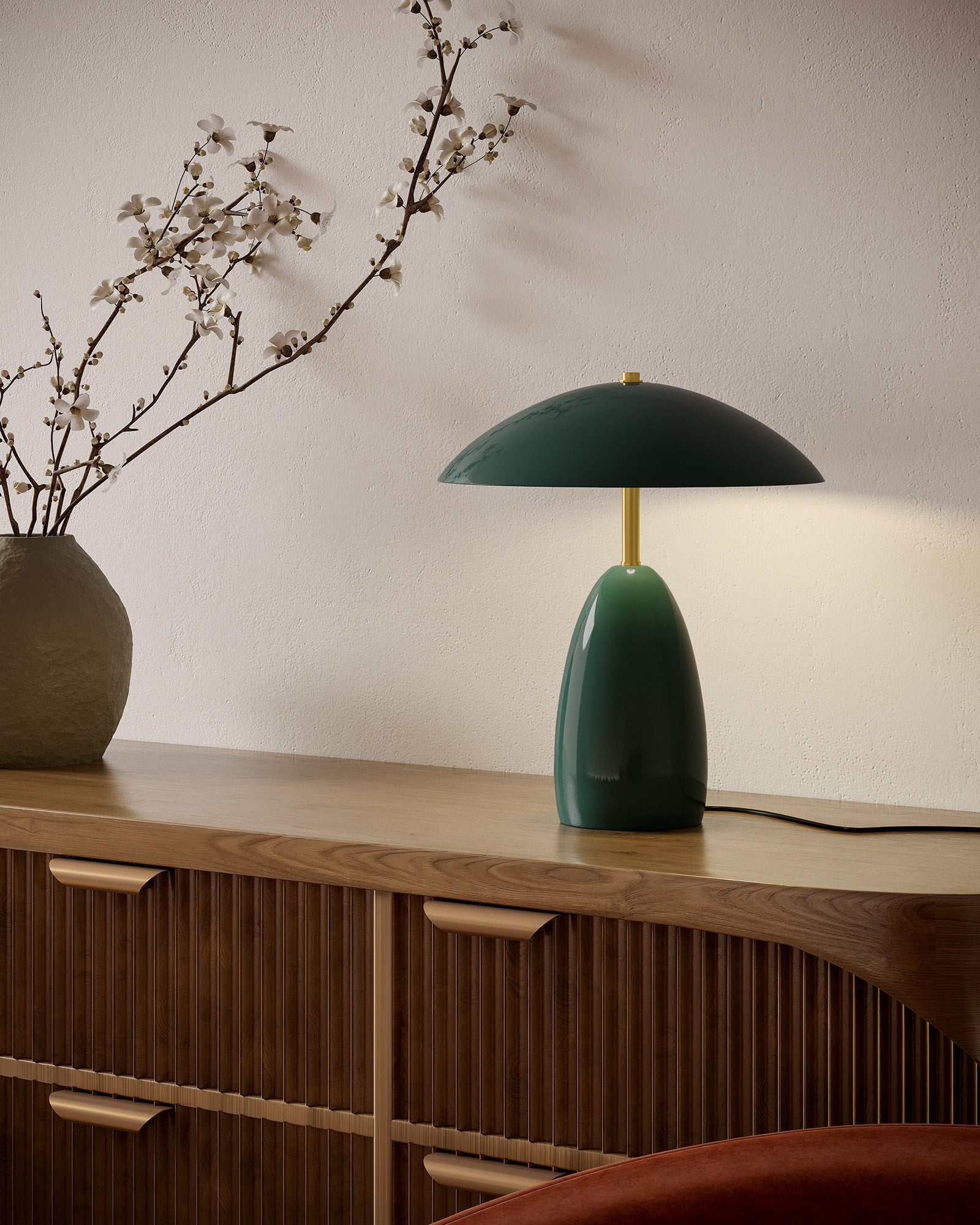 Cavira Metal Dome Tablelamp - Wisteria