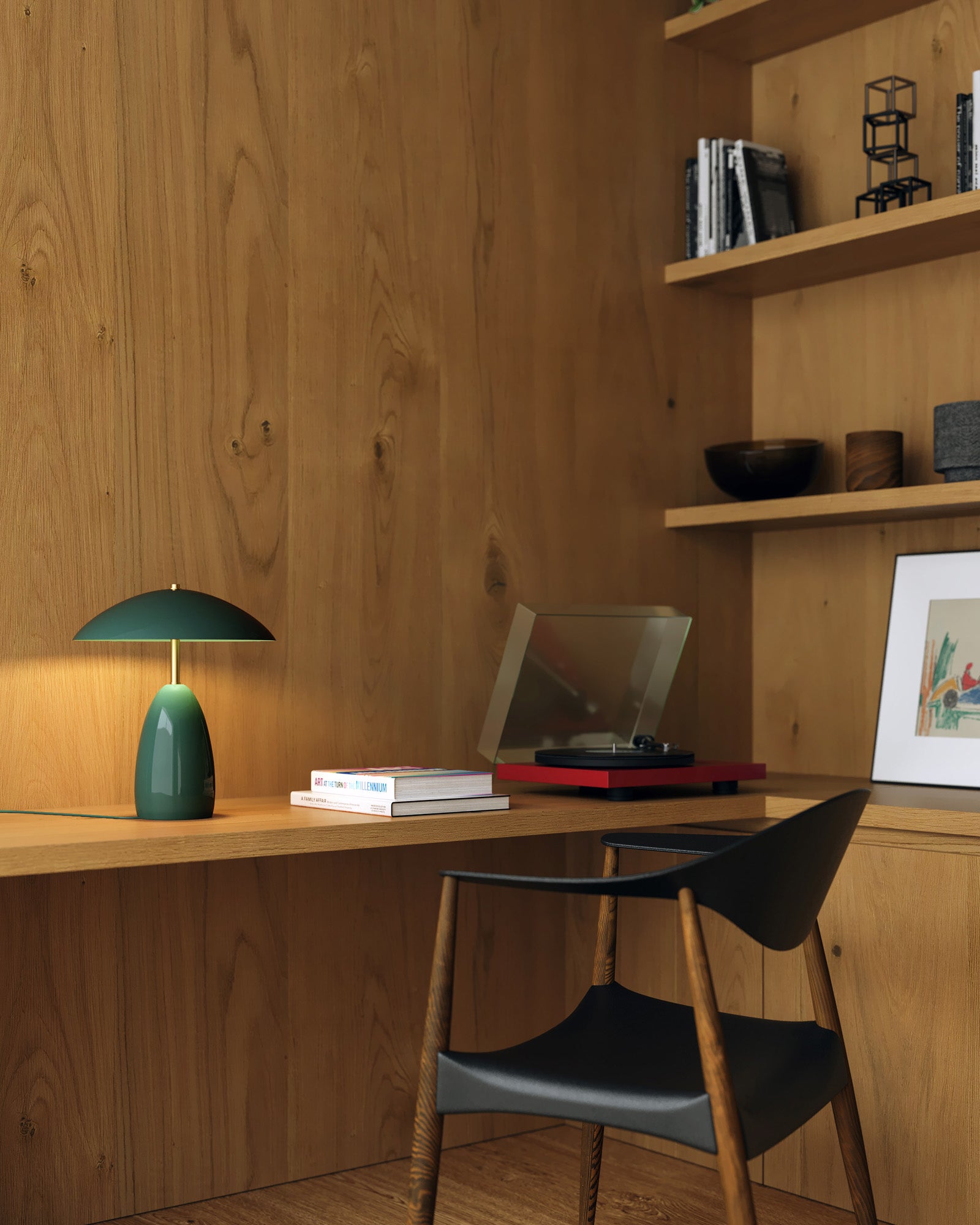 Cavira Metal Dome Tablelamp - Wisteria