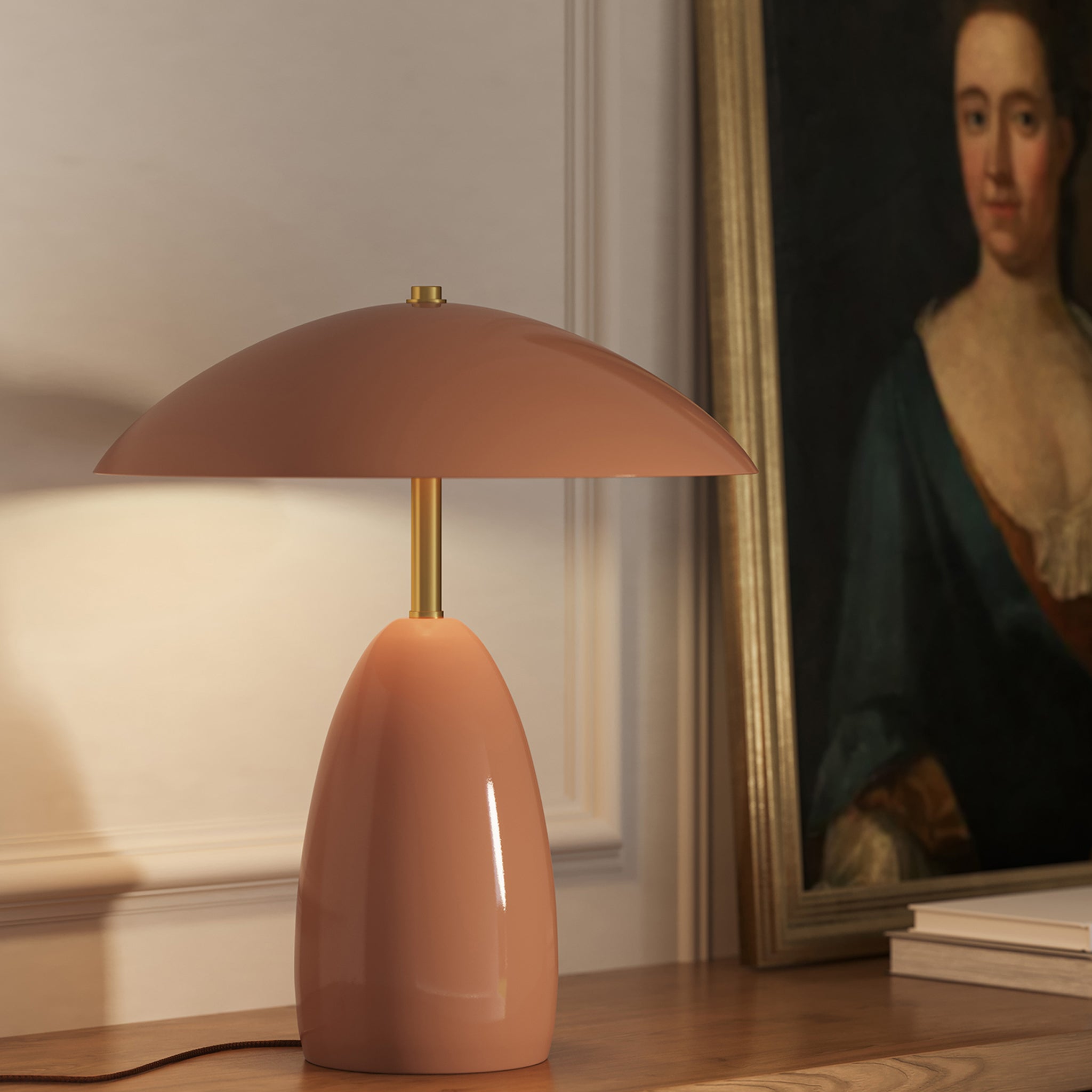 Cavira Metal Dome Tablelamp - Wisteria