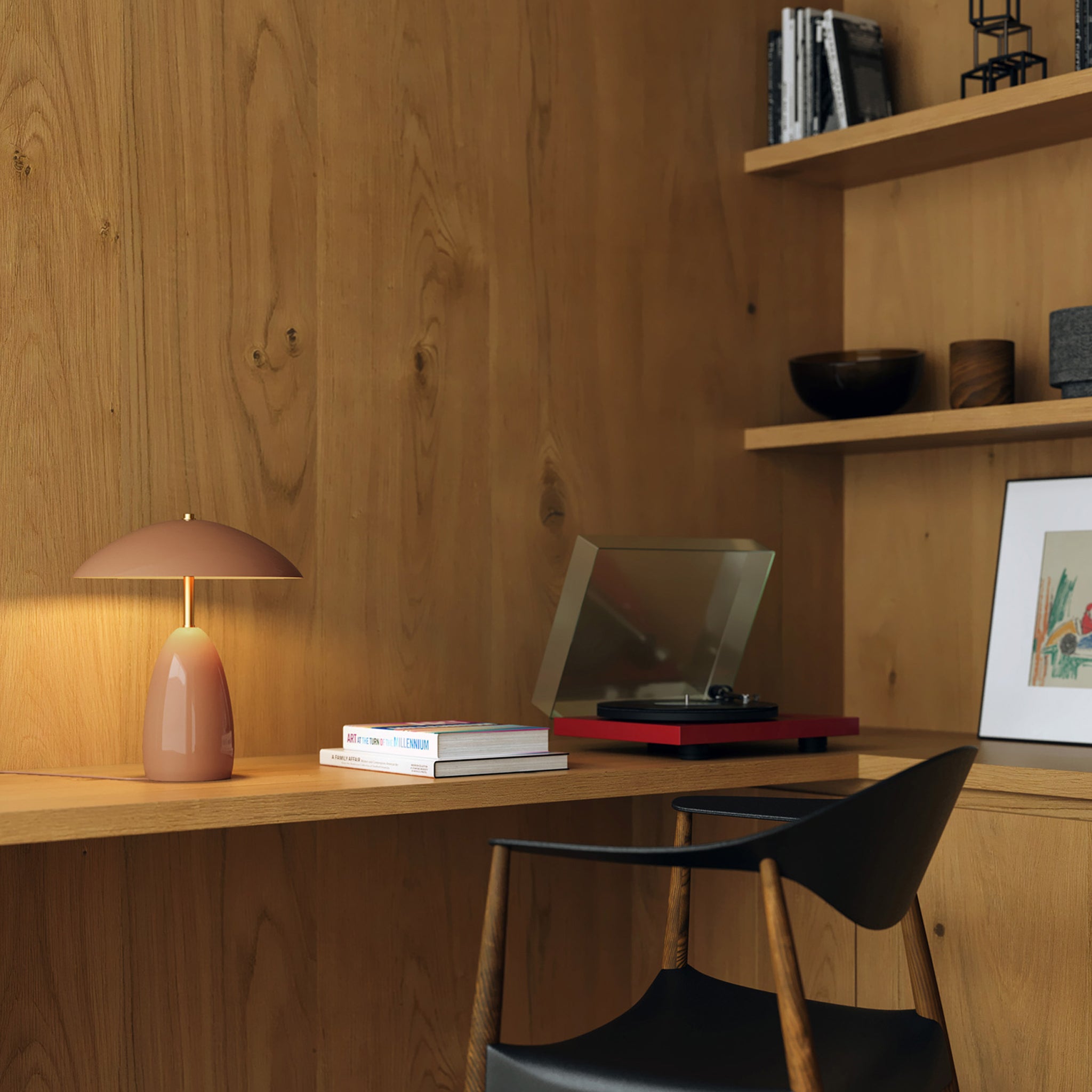 Cavira Metal Dome Tablelamp - Wisteria