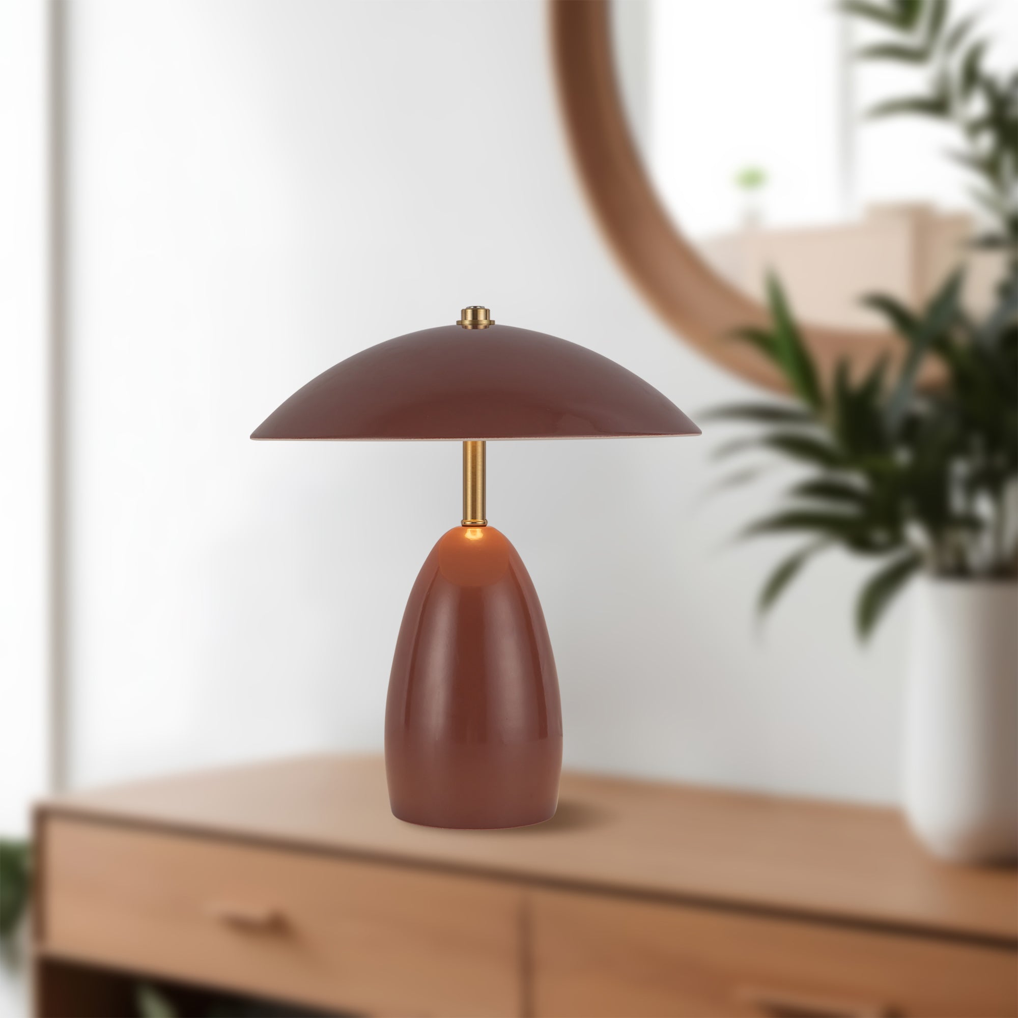 Cavira Metal Dome Tablelamp - Wisteria