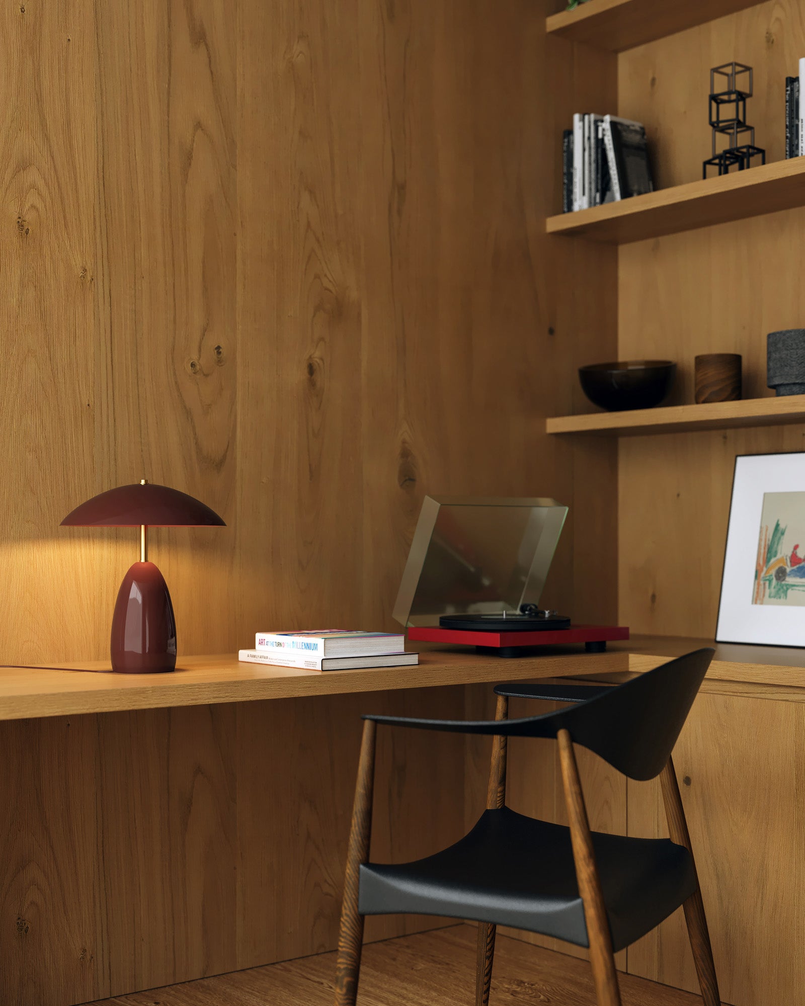 Cavira Metal Dome Tablelamp - Wisteria