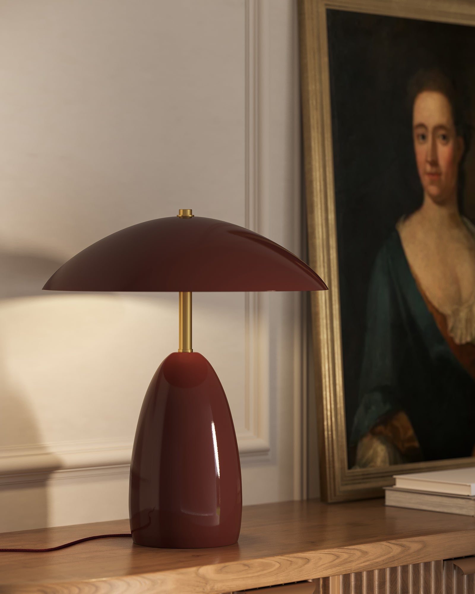 Cavira Metal Dome Tablelamp - Wisteria