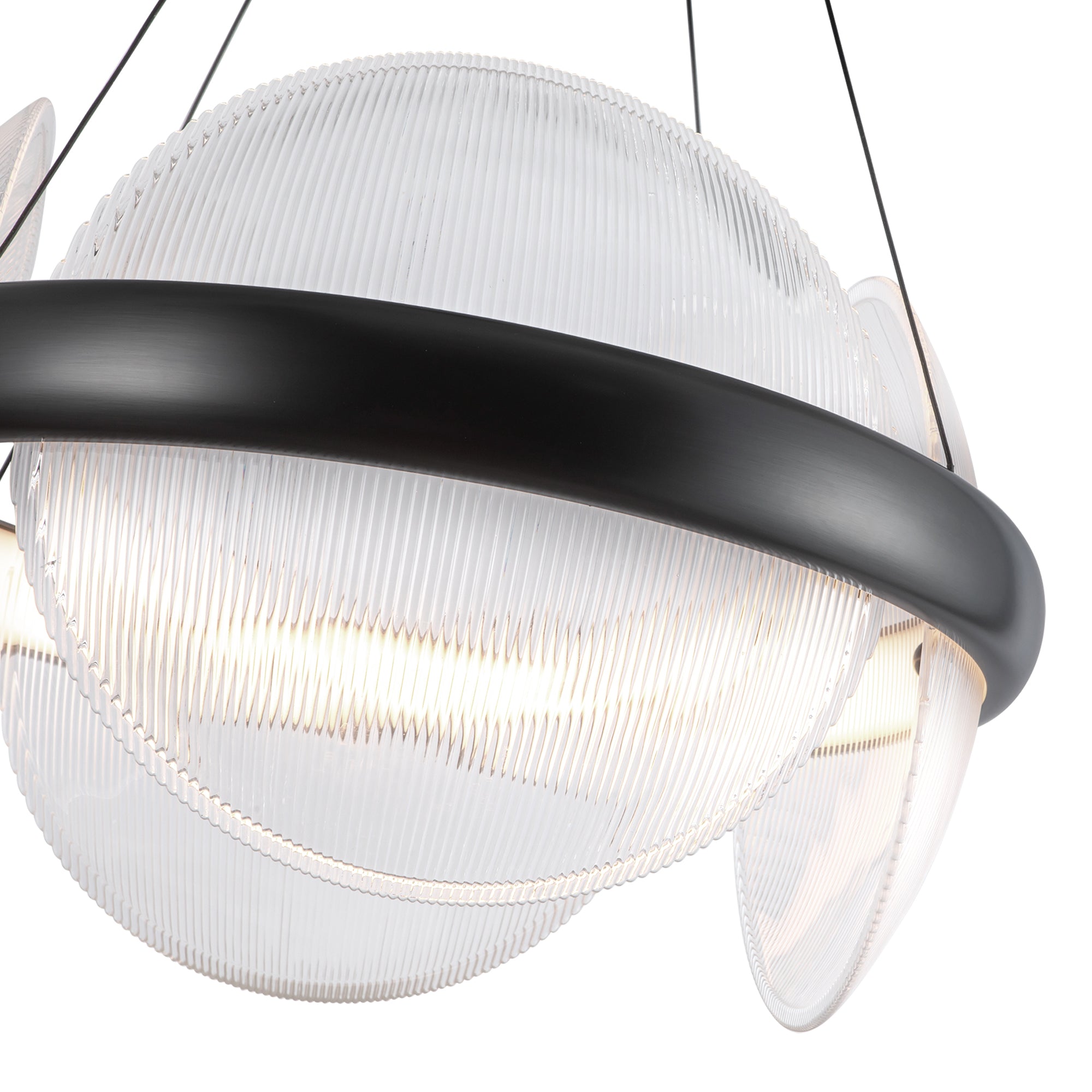Virelli Ribbed Glass Chandelier - Wisteria