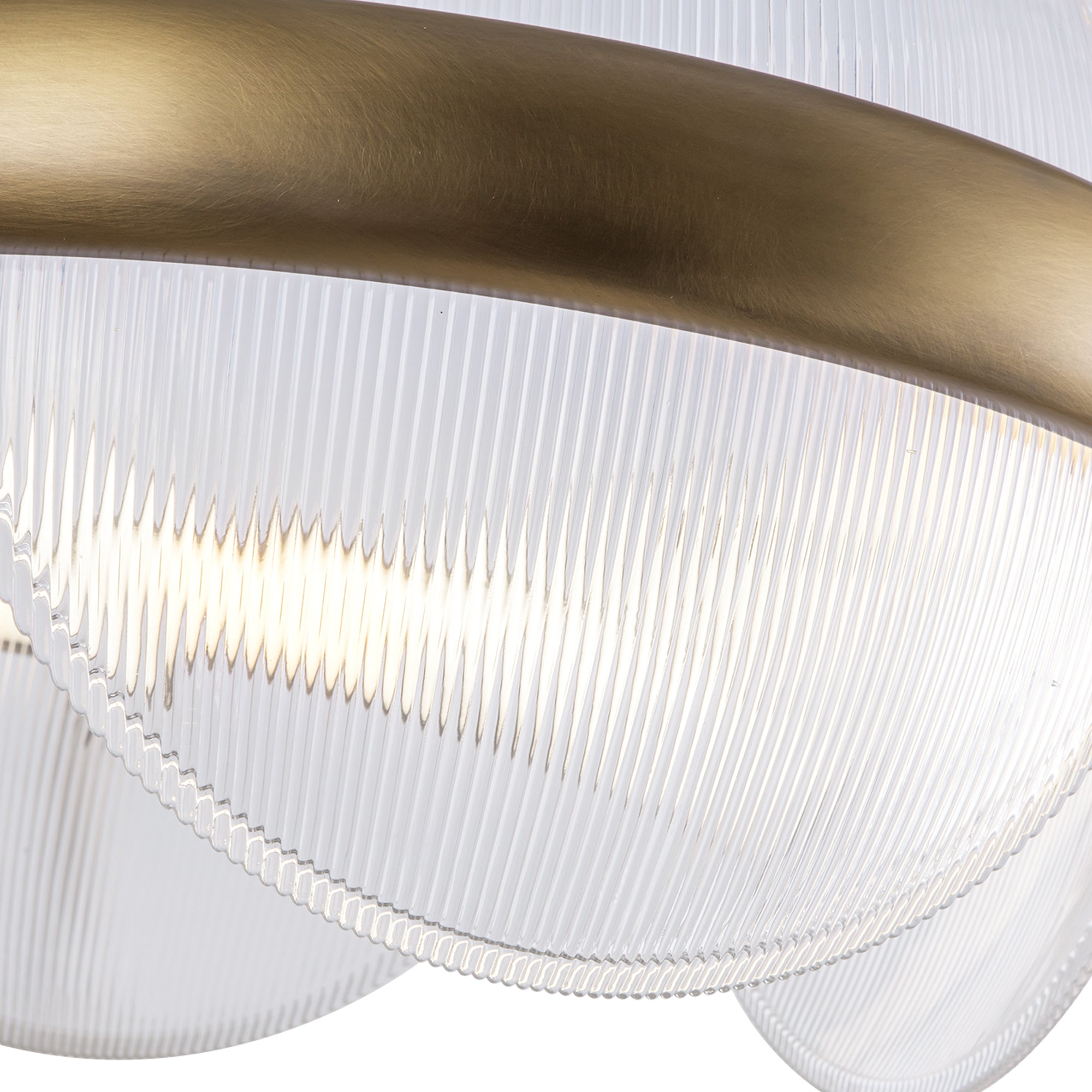 Virelli Ribbed Glass Chandelier - Wisteria