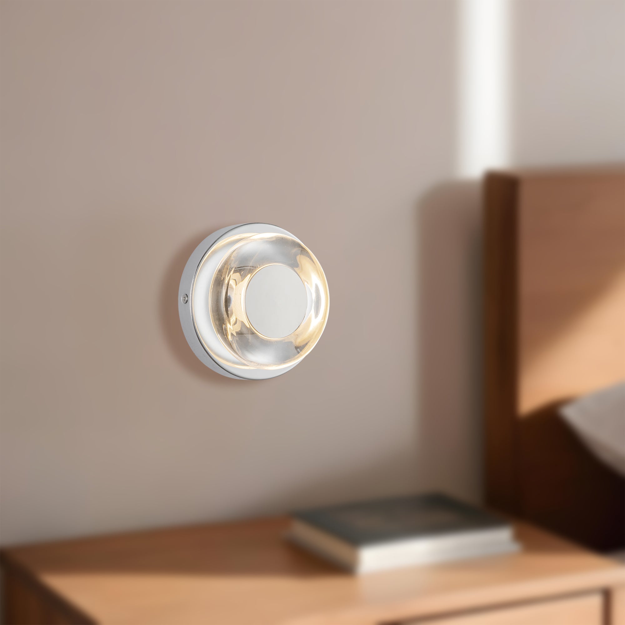 Aurello Clear Glass Sconce - Wisteria