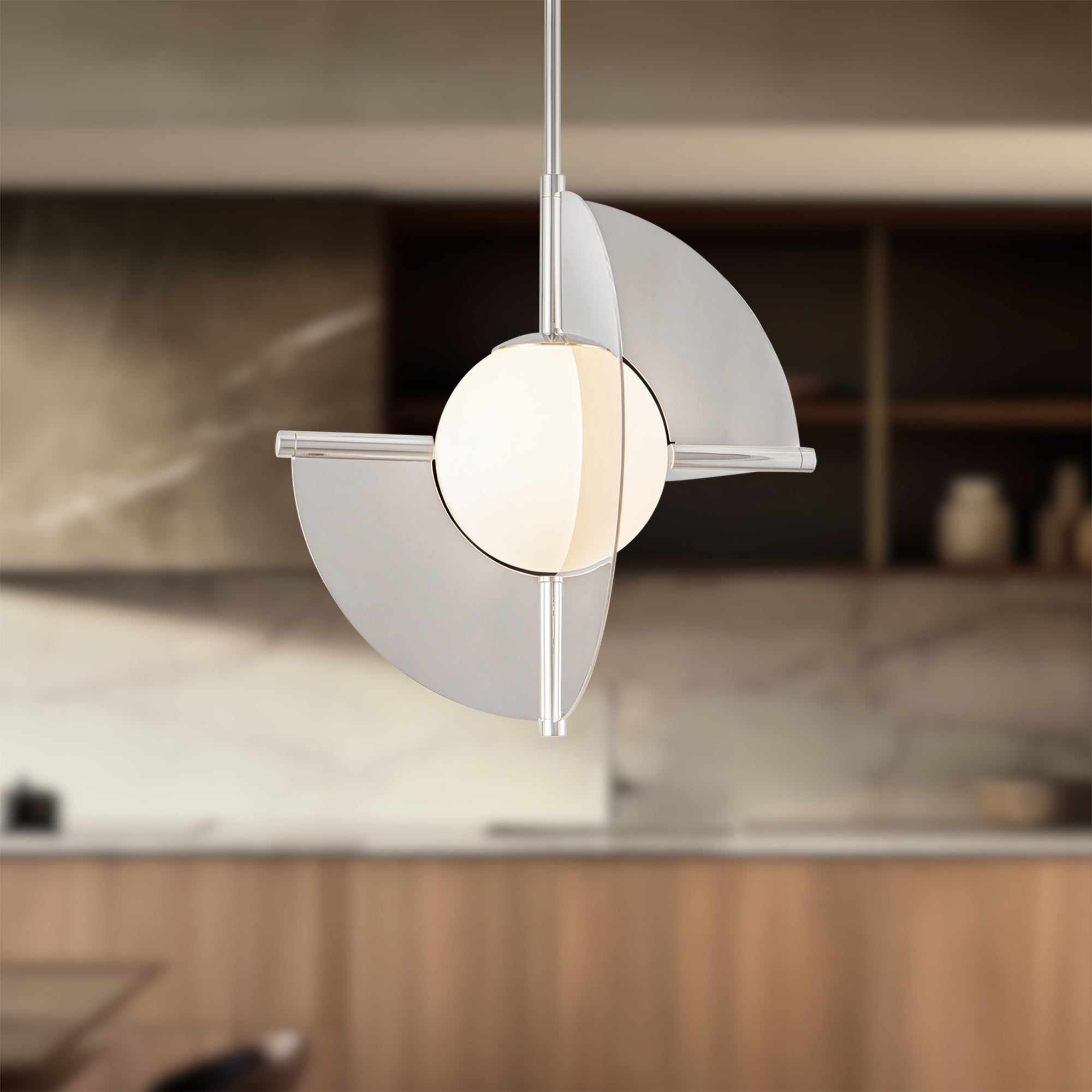 Trevino Opal Glass Pendant - Wisteria