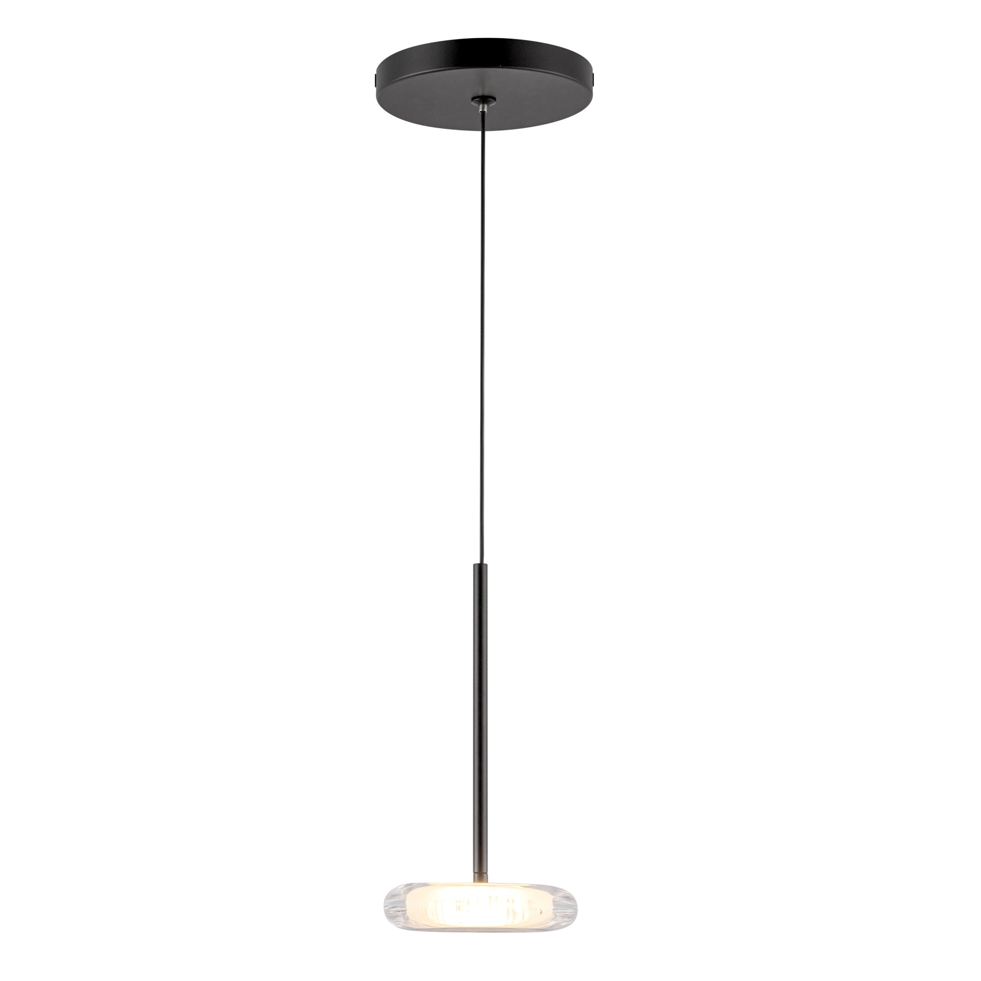 Aurello Clear Glass Pendant - Wisteria