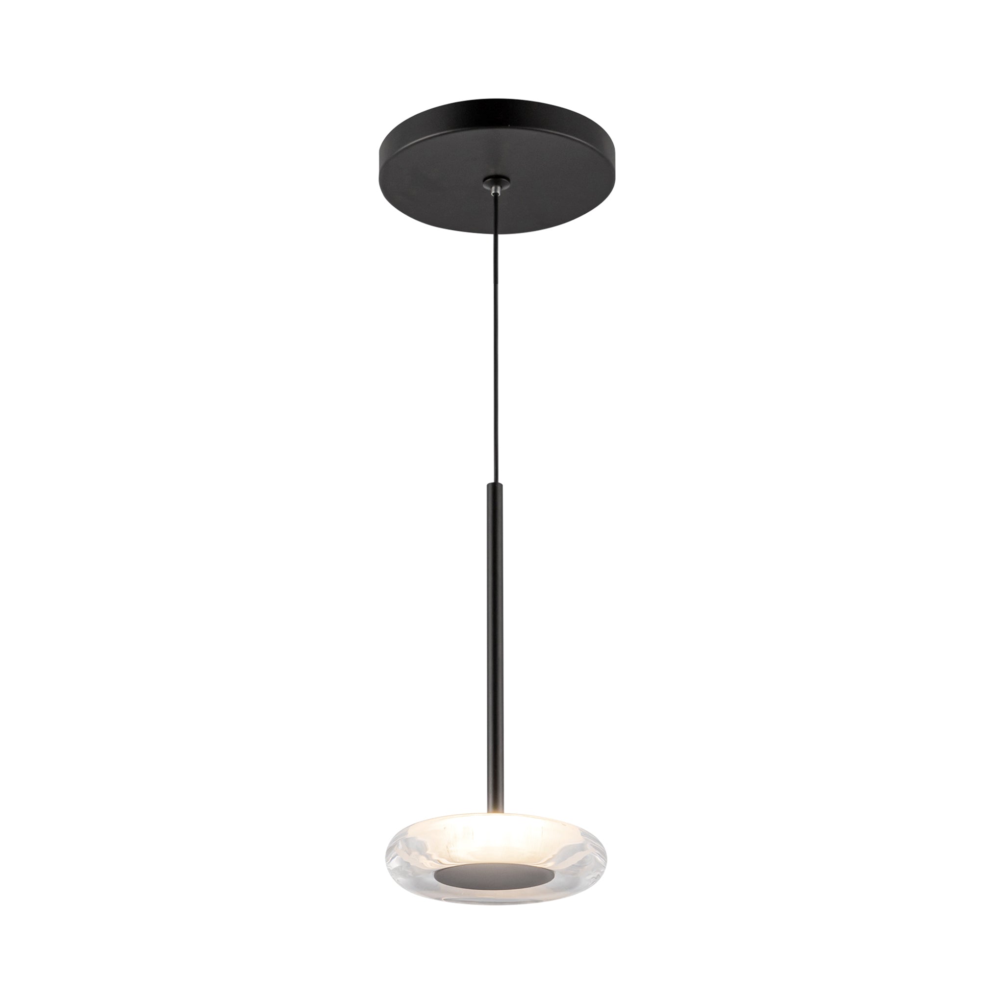 Aurello Clear Glass Pendant - Wisteria