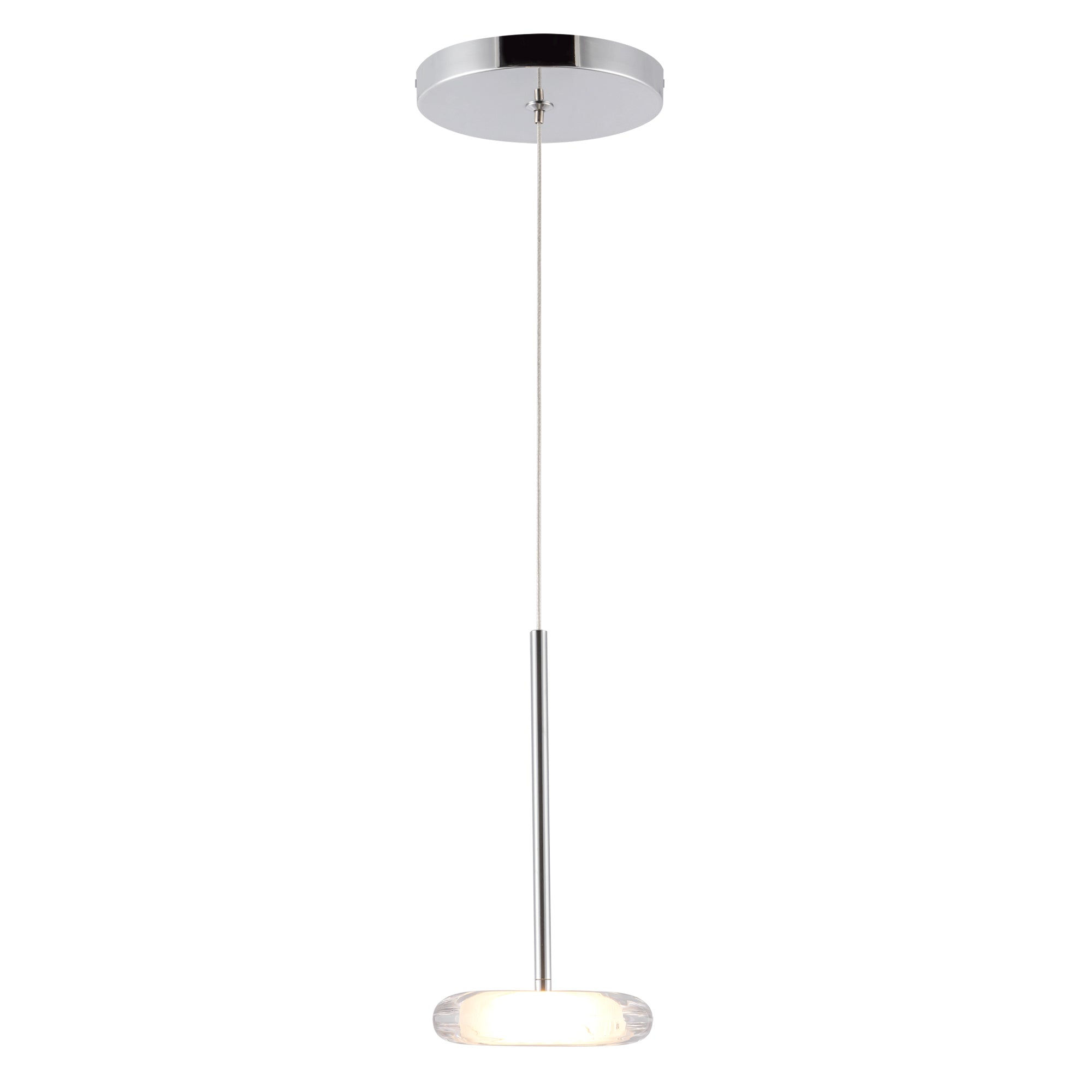 Aurello Clear Glass Pendant - Wisteria