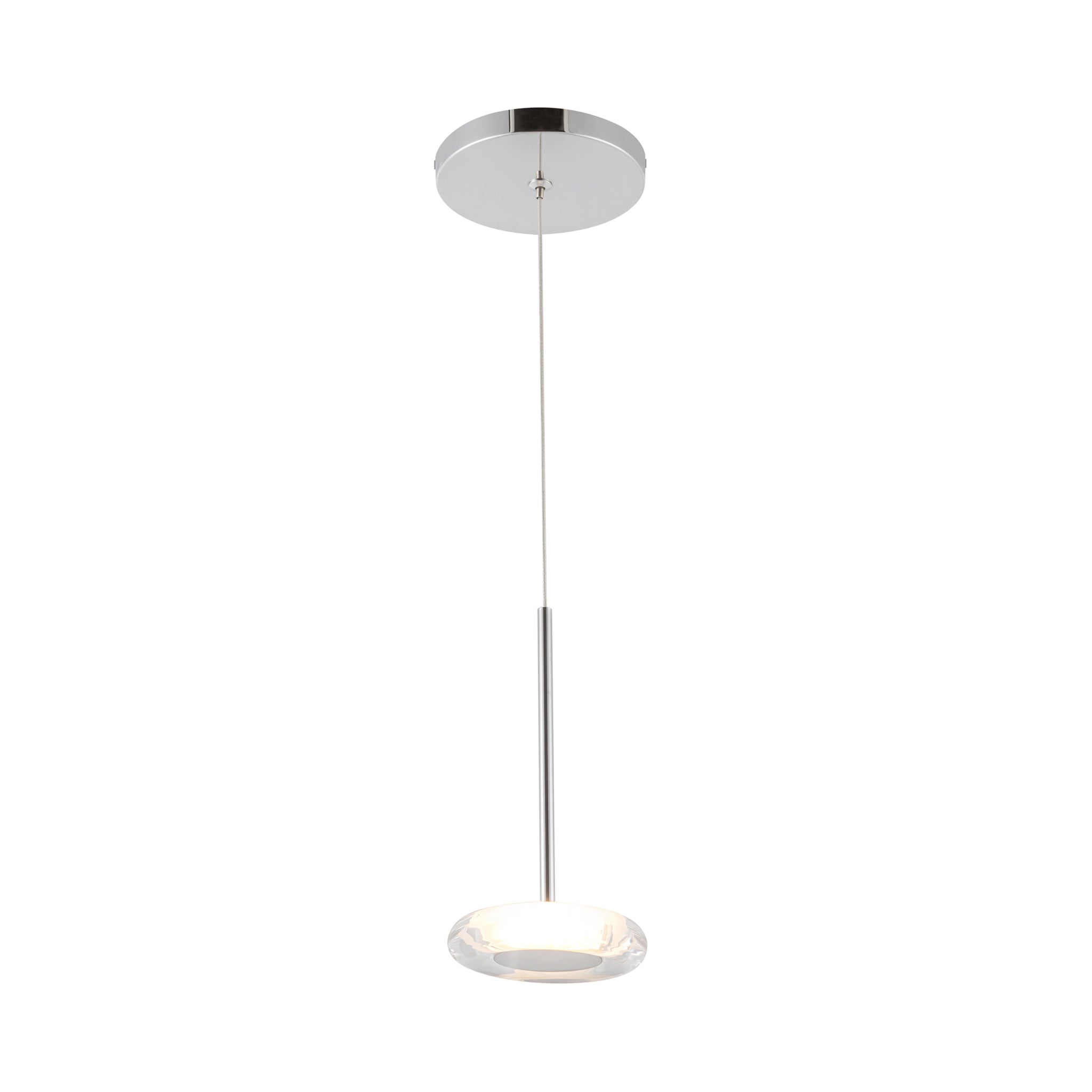 Aurello Clear Glass Pendant - Wisteria