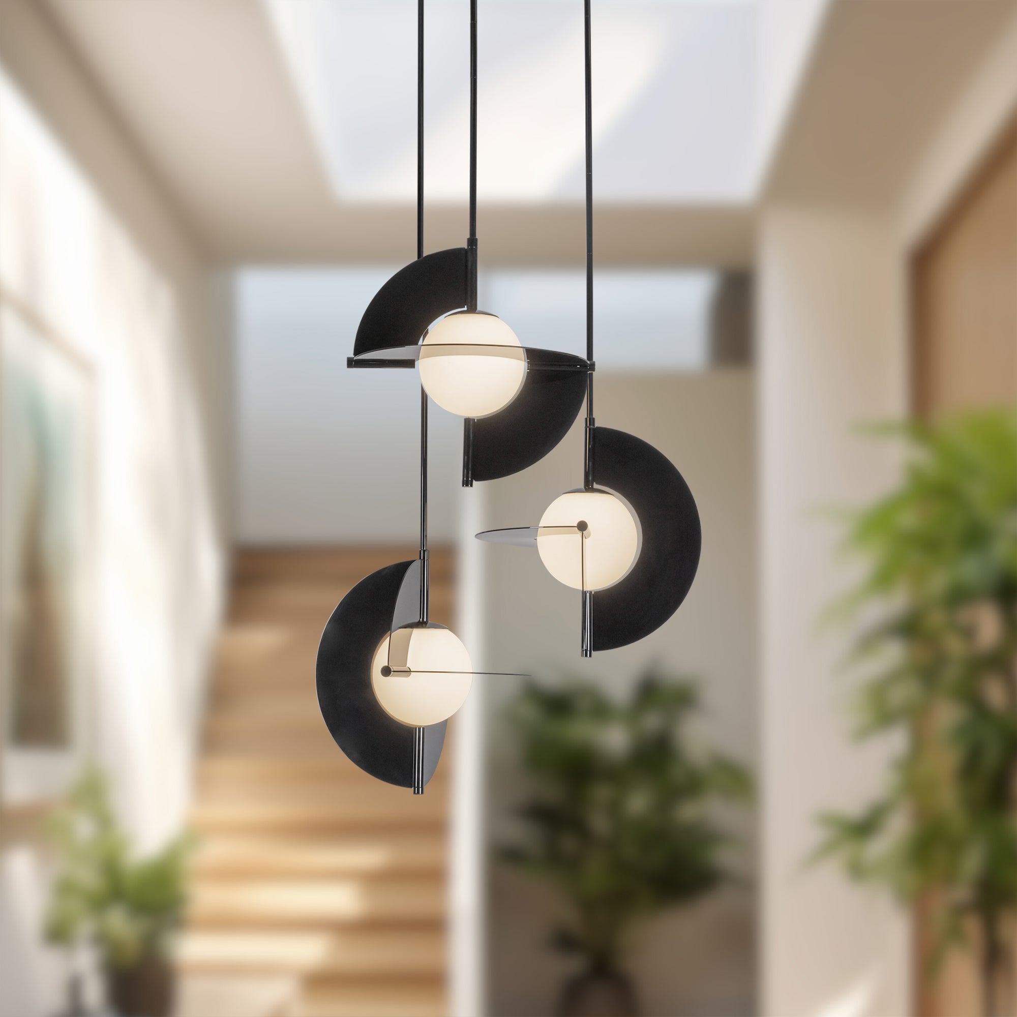 Trevino Opal Glass Chandelier - Wisteria
