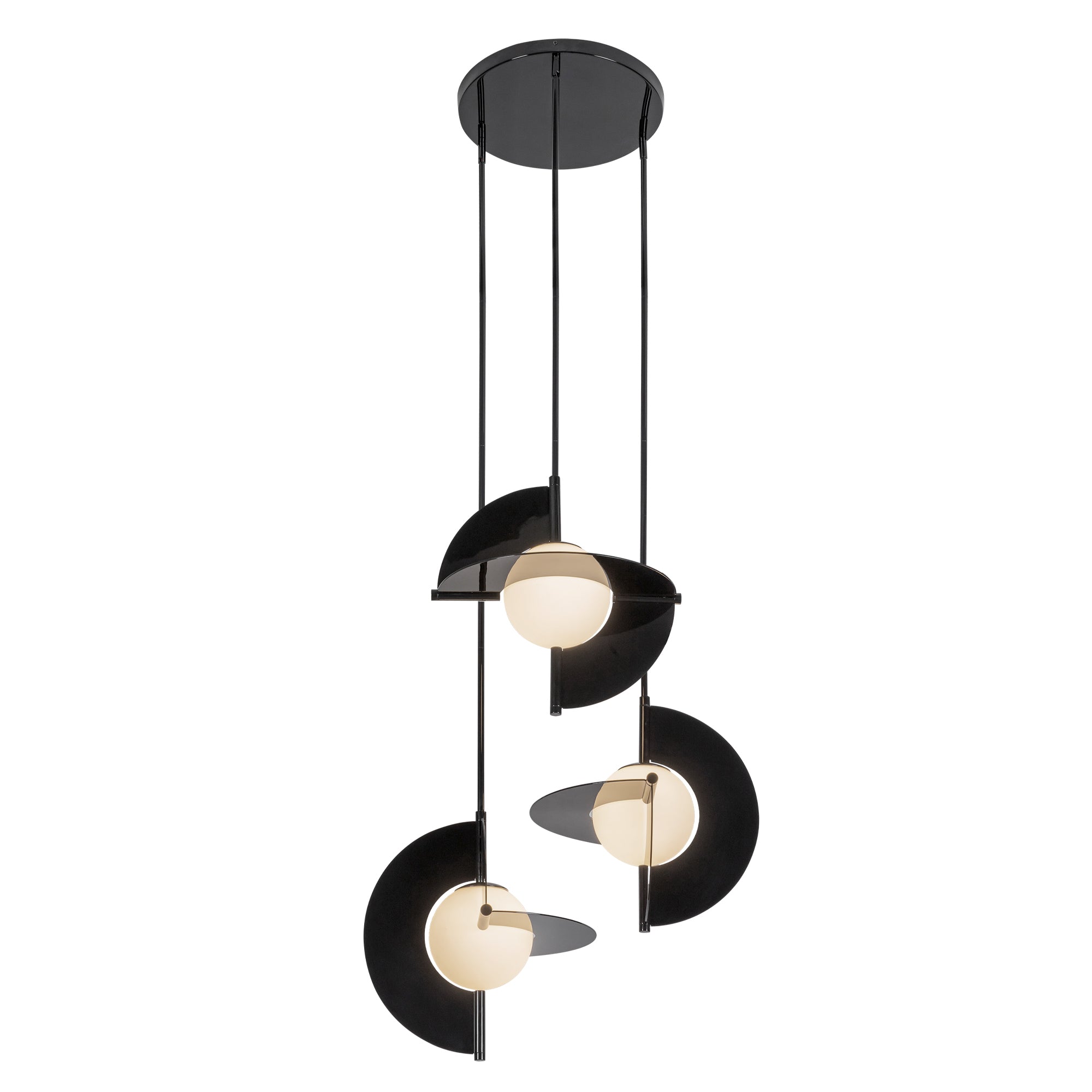 Trevino Opal Glass Chandelier - Wisteria