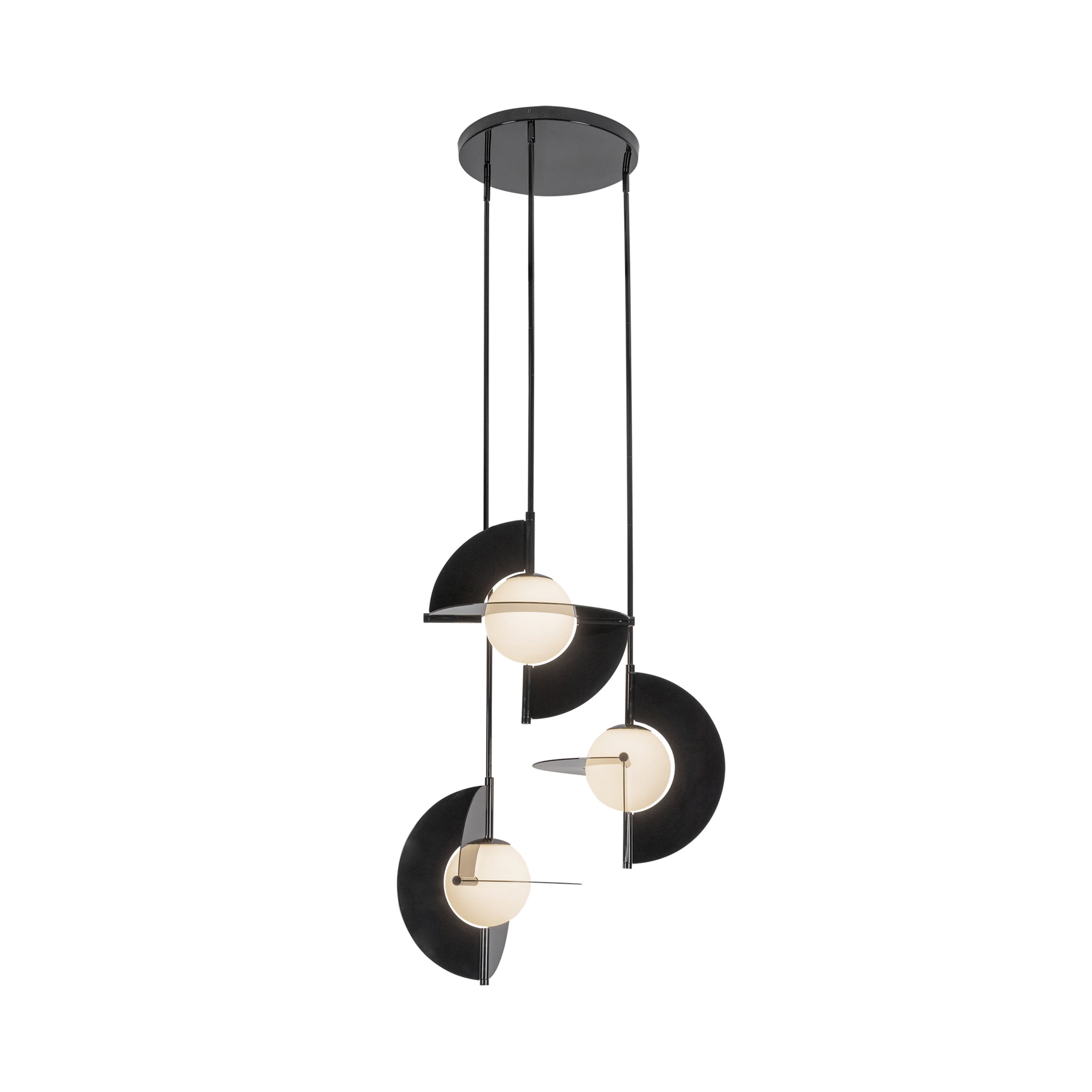 Trevino Opal Glass Chandelier - Wisteria