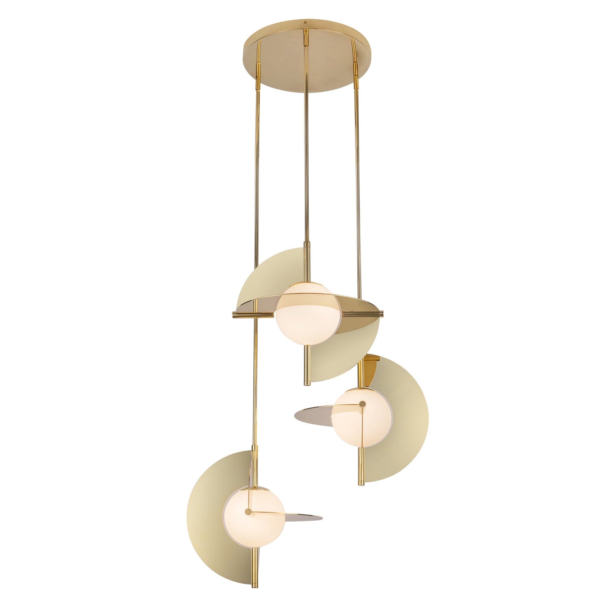 Trevino Opal Glass Chandelier - Wisteria