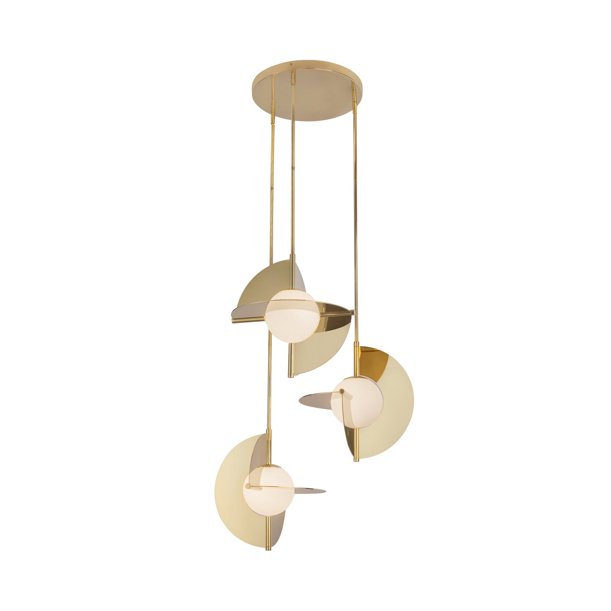 Trevino Opal Glass Chandelier - Wisteria